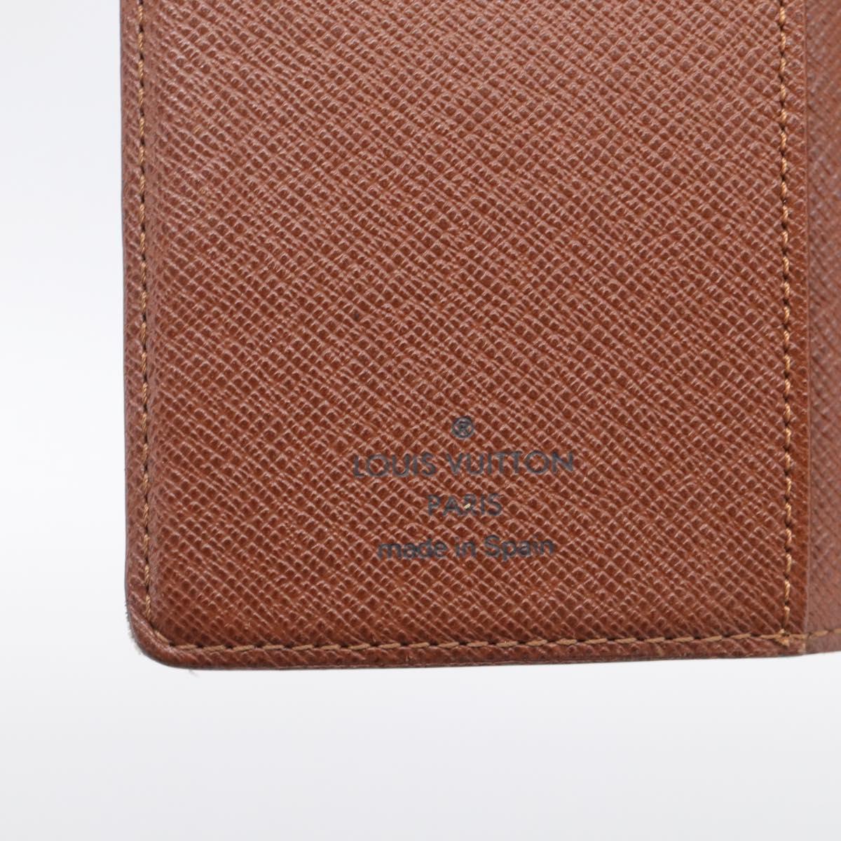 LOUIS VUITTON Monogram Agenda PM Day Planner Cover R20005 LV Auth BA16724