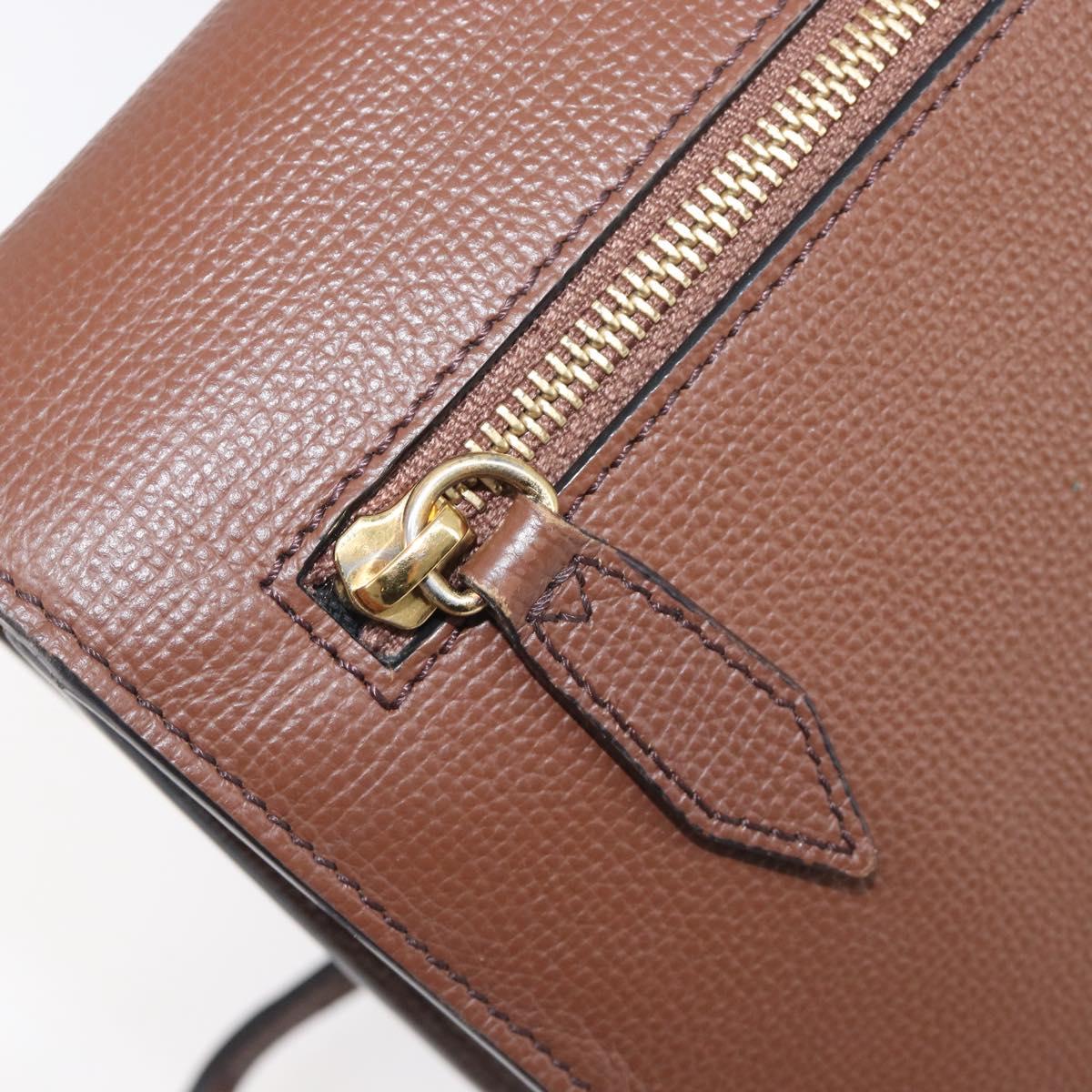 BURBERRY Nova Check Shoulder Bag Canvas Beige Gold Auth BA16725A