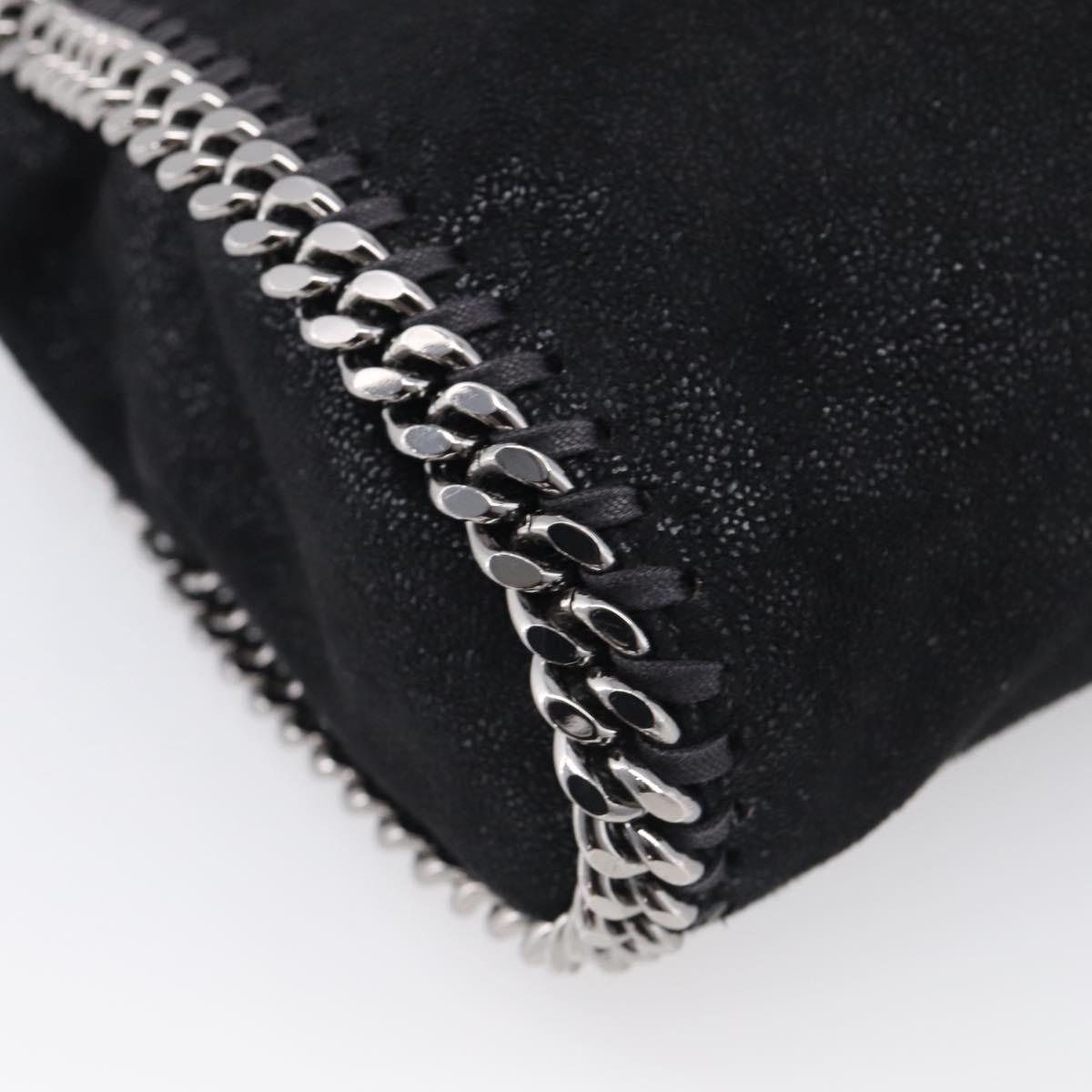 Stella McCartney Falabella Bag Polyester Black Silver 371223 Auth BA16726A