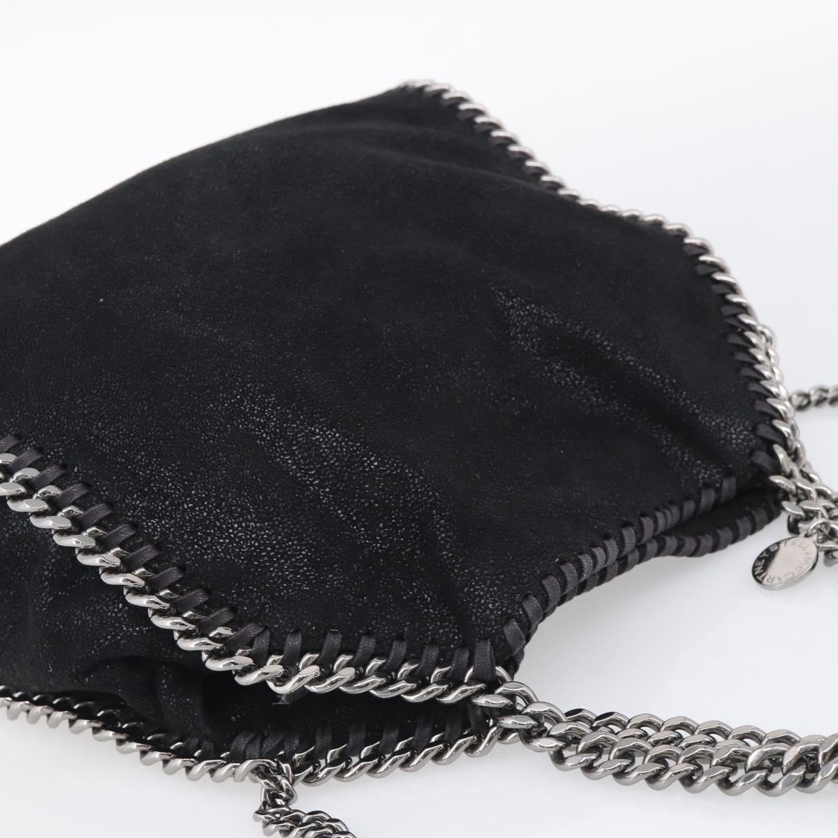 Stella McCartney Falabella Bag Polyester Black Silver 371223 Auth BA16726A