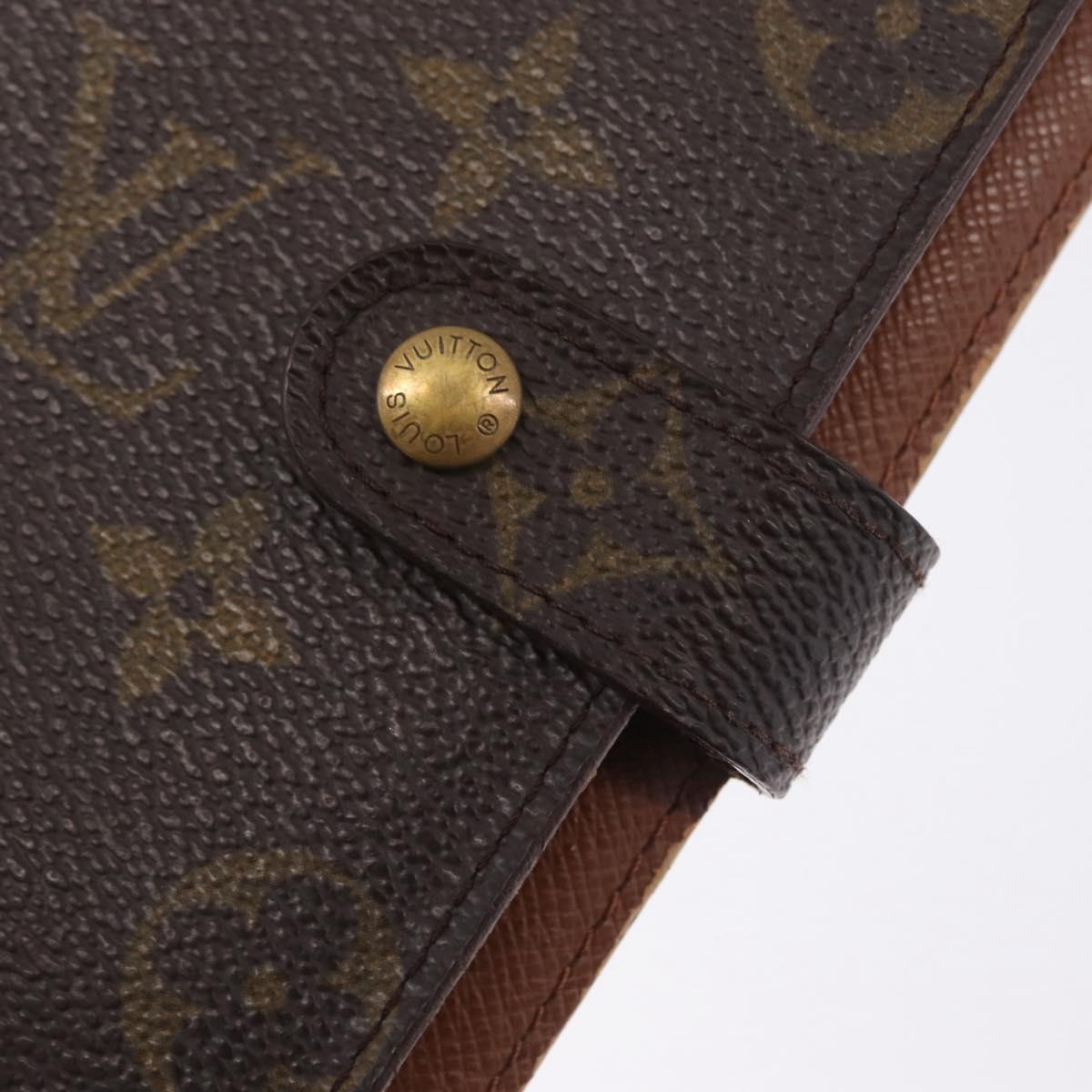 LOUIS VUITTON Monogram Agenda PM Day Planner Cover R20005 LV Auth BA16749