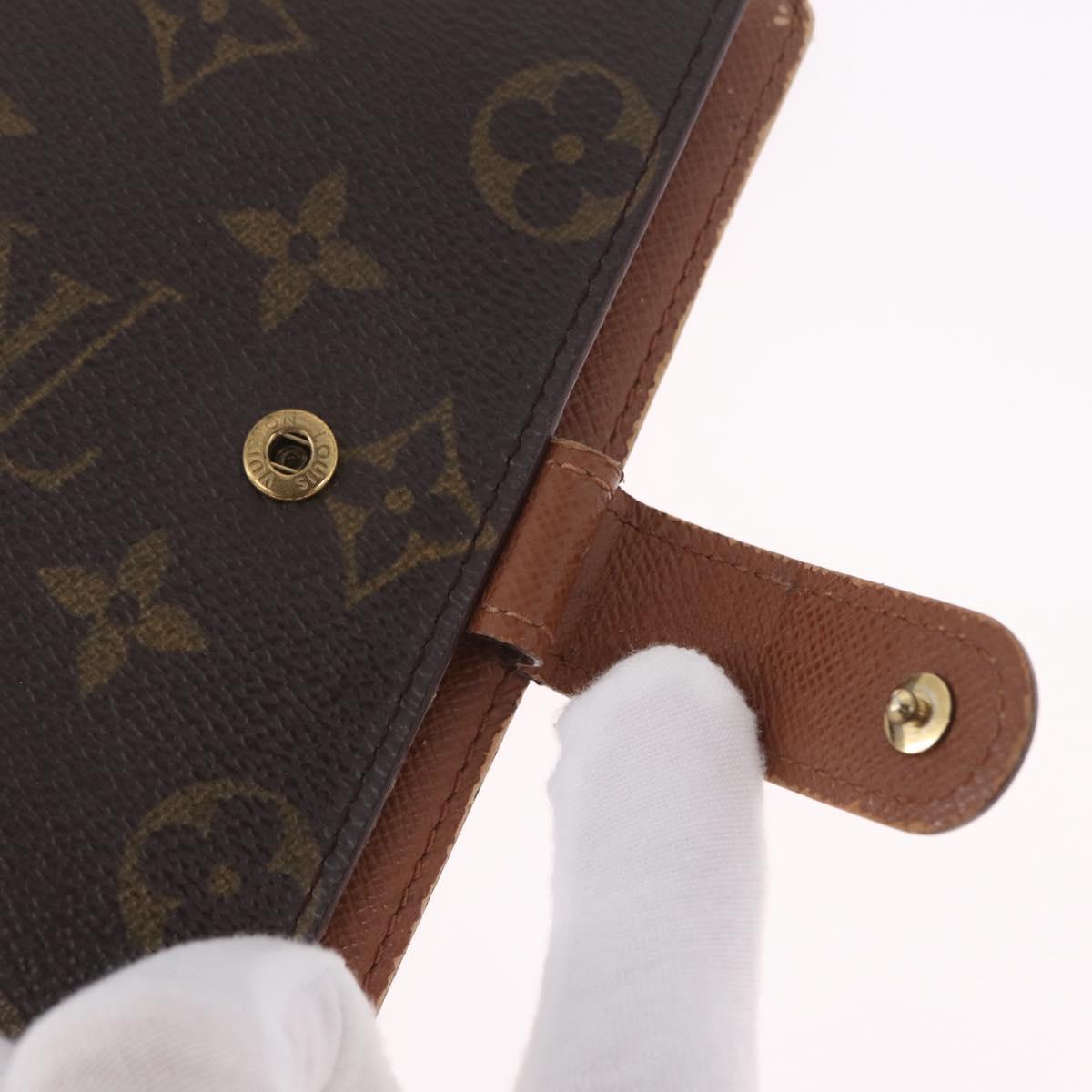 LOUIS VUITTON Monogram Agenda PM Day Planner Cover R20005 LV Auth BA16749