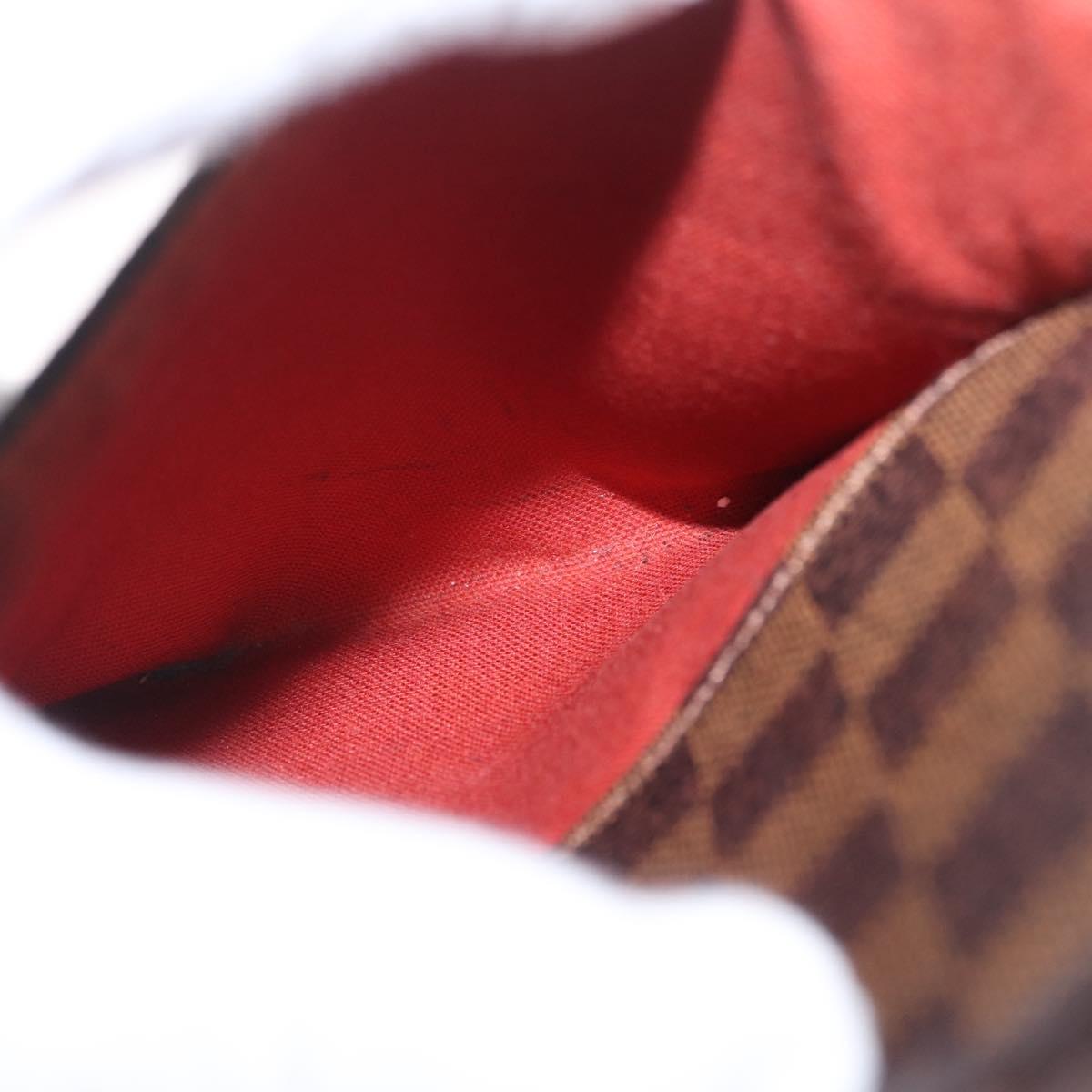 LOUIS VUITTON Damier Ebene Olaf PM Shoulder Bag N41442 LV Auth BA16751