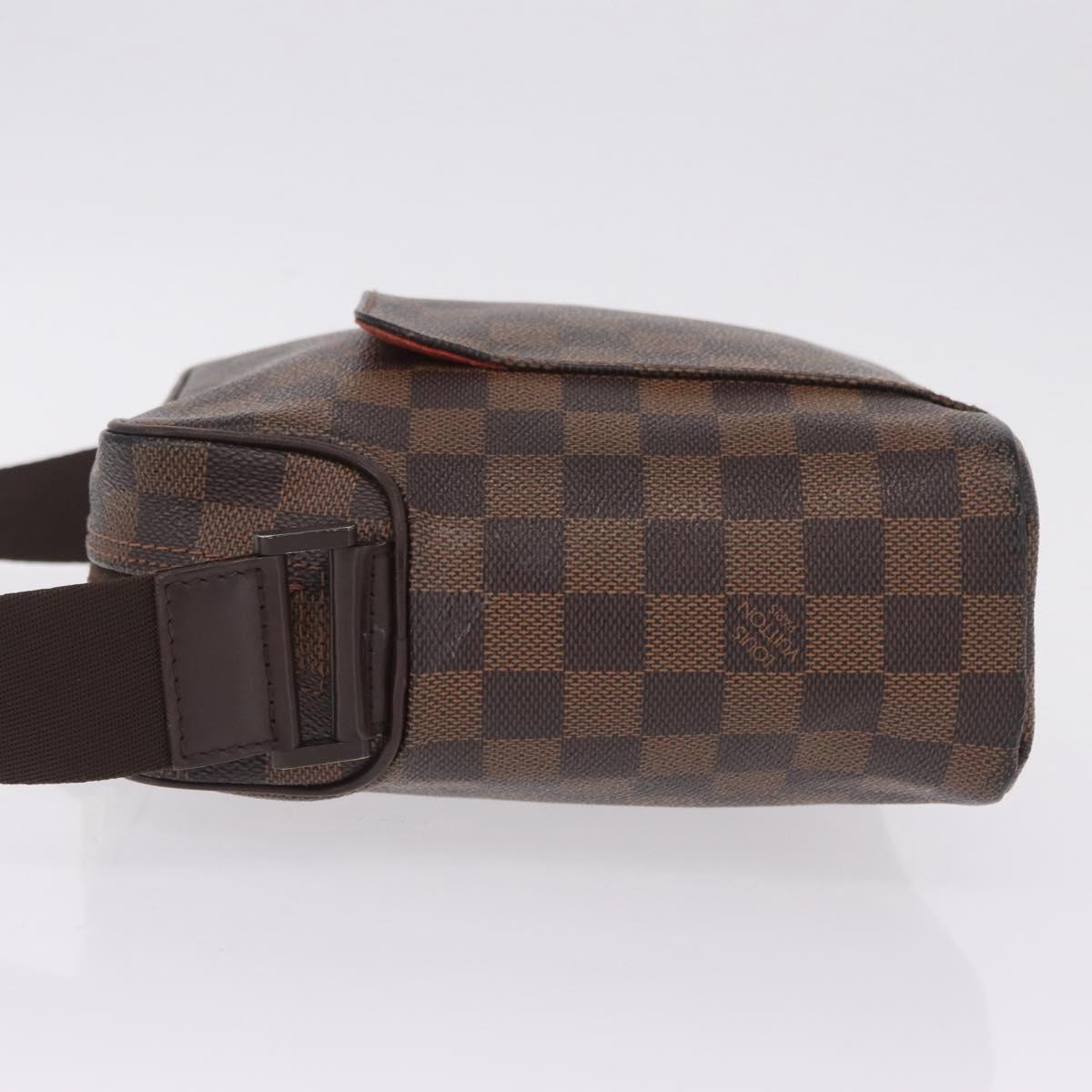 LOUIS VUITTON Damier Ebene Olaf PM Shoulder Bag N41442 LV Auth BA16751