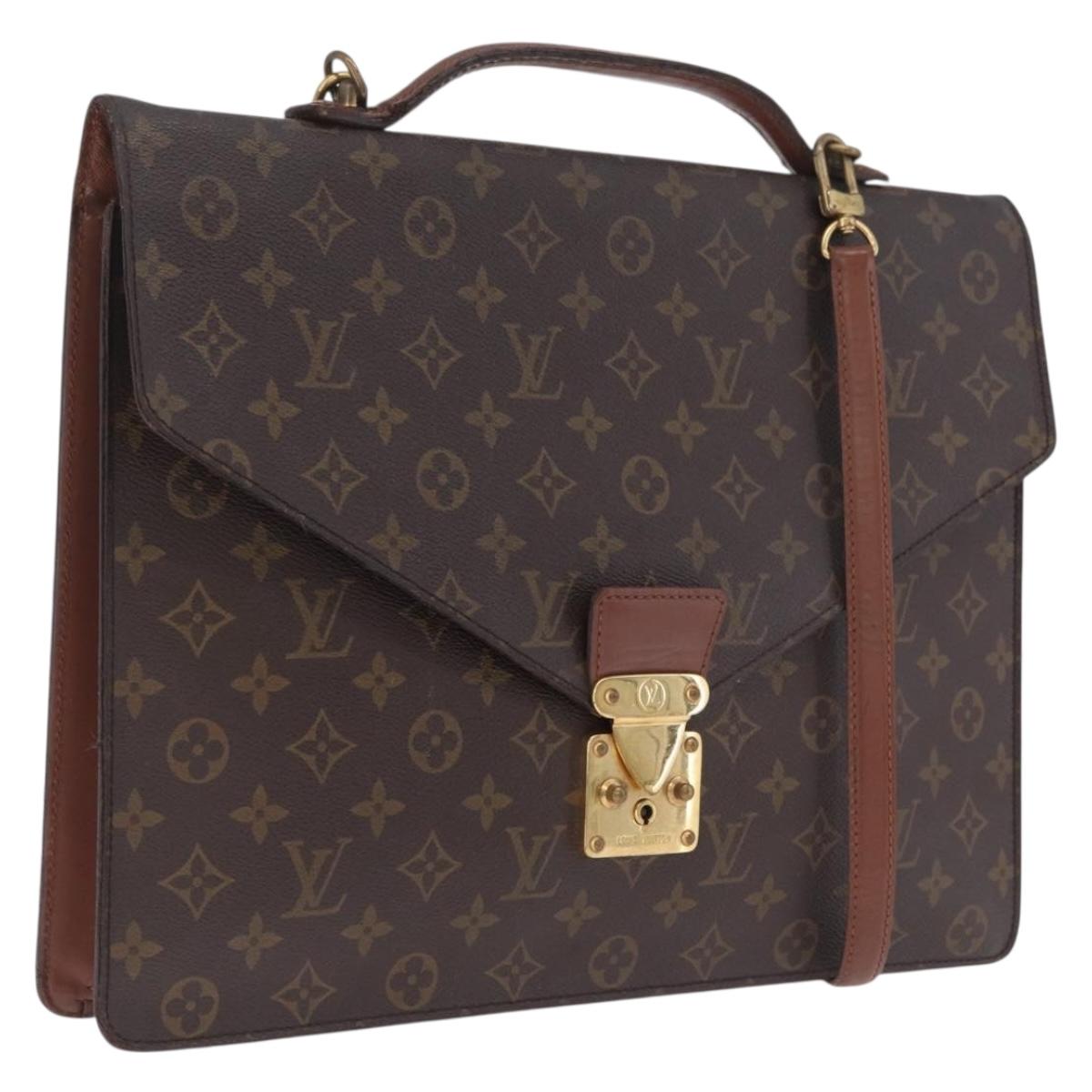 LOUIS VUITTON Monogram Porte Documents Bandouliere Bag M53338 LV Auth BA16765
