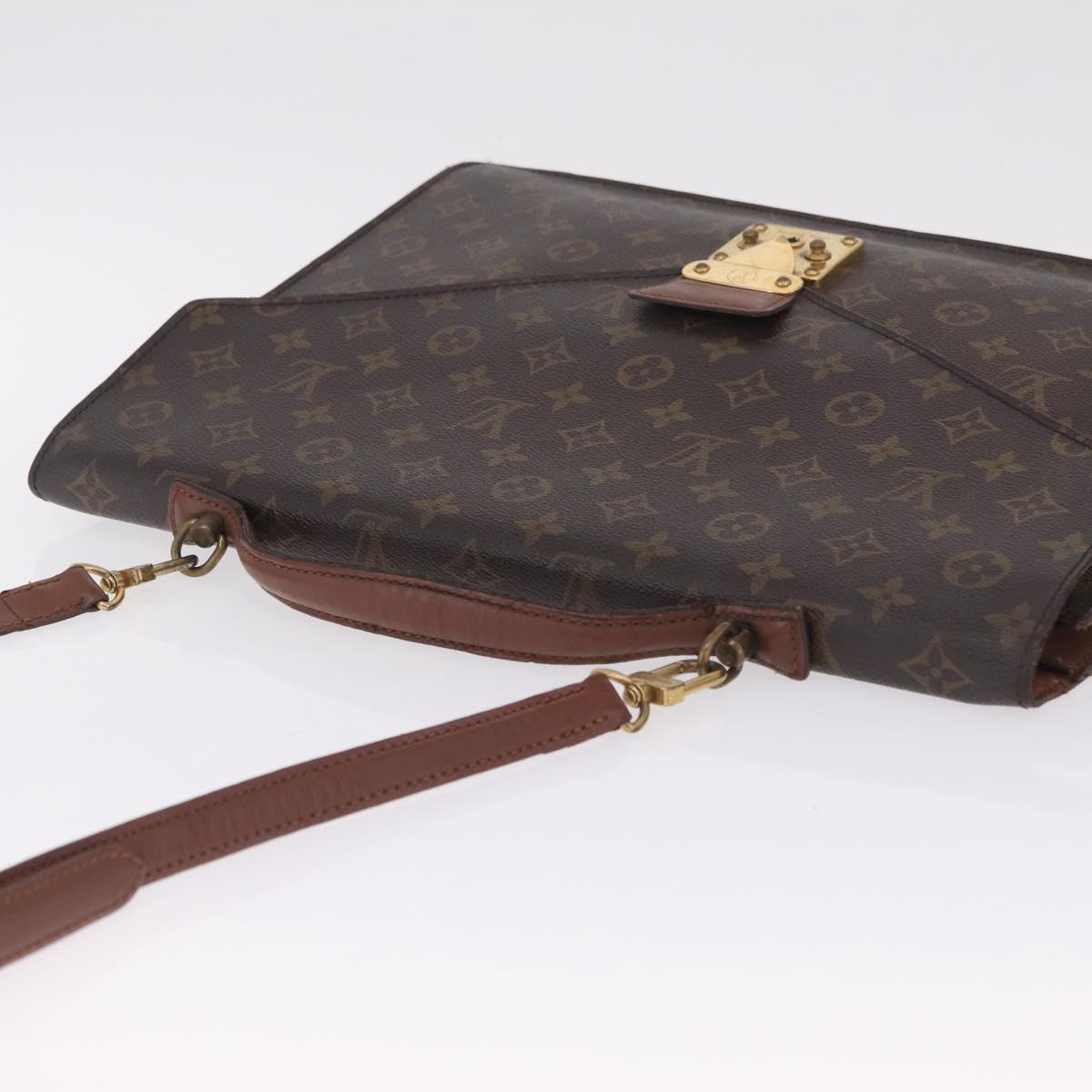 LOUIS VUITTON Monogram Porte Documents Bandouliere Bag M53338 LV Auth BA16765