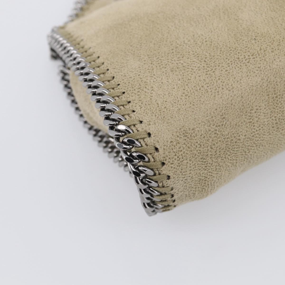 Stella McCartney Falabella Bag Polyester Beige Silver 391698 Auth BA16766A
