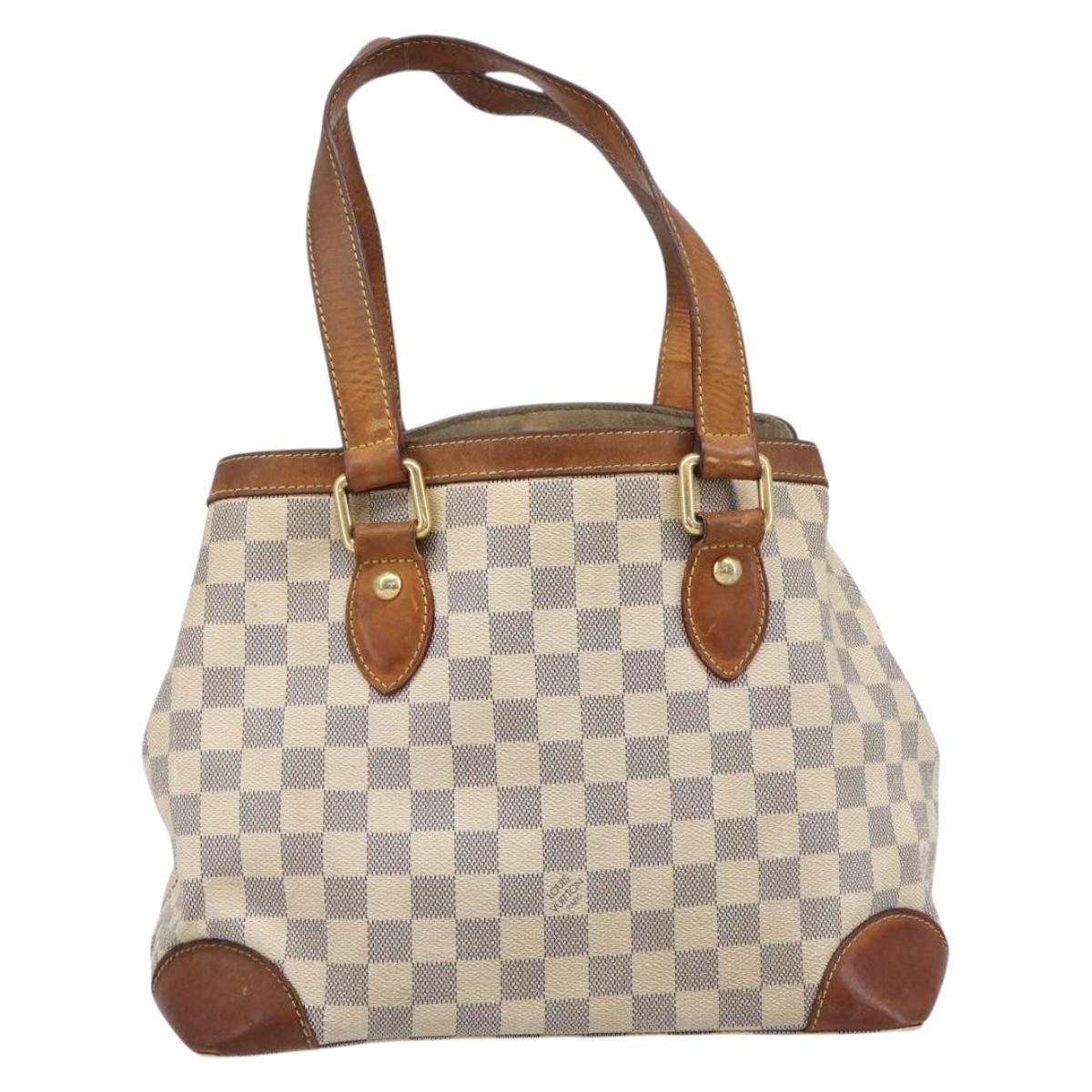 LOUIS VUITTON Monogram Damier Azur Hand Bag 2 Set LV Auth BA16768