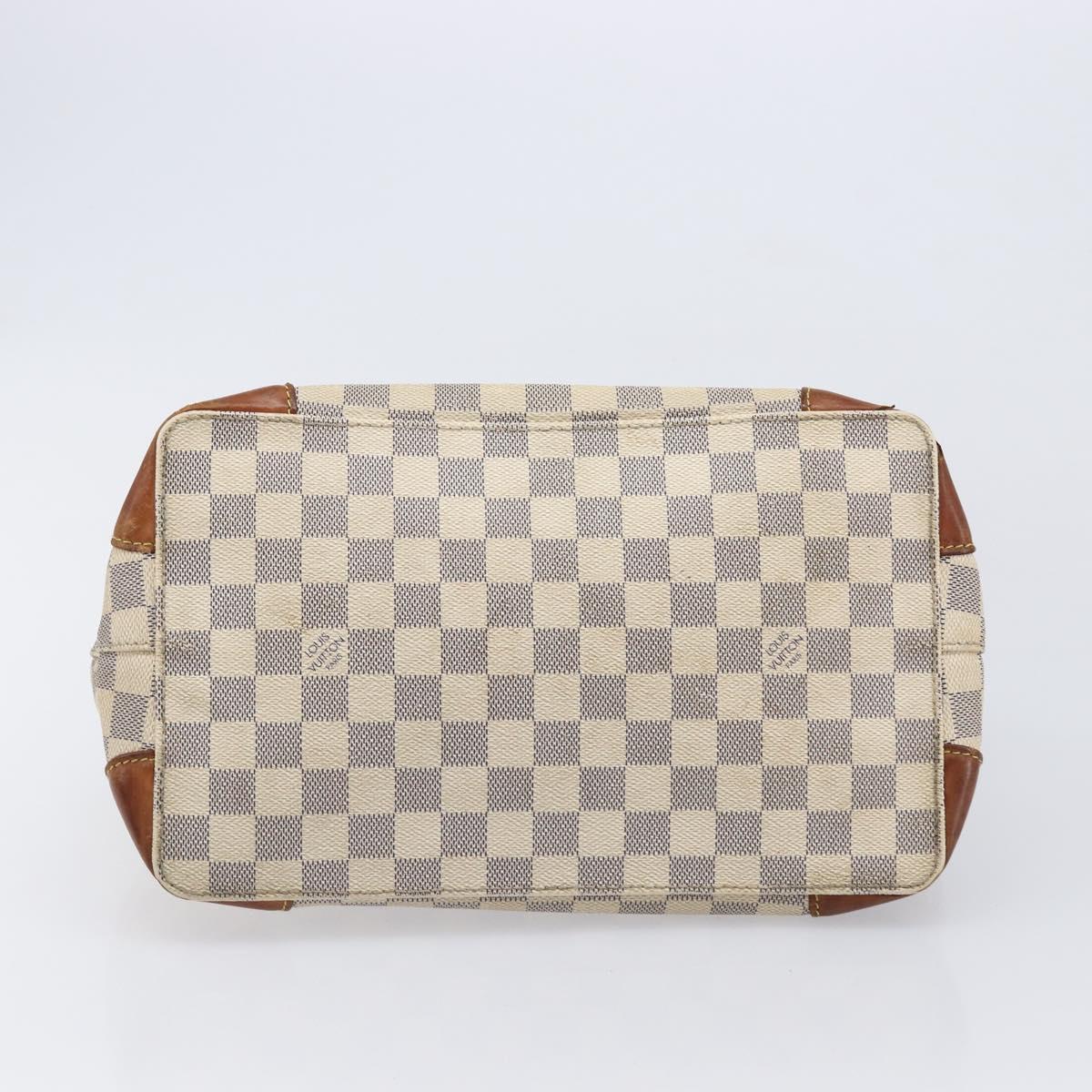 LOUIS VUITTON Monogram Damier Azur Hand Bag 2 Set LV Auth BA16768