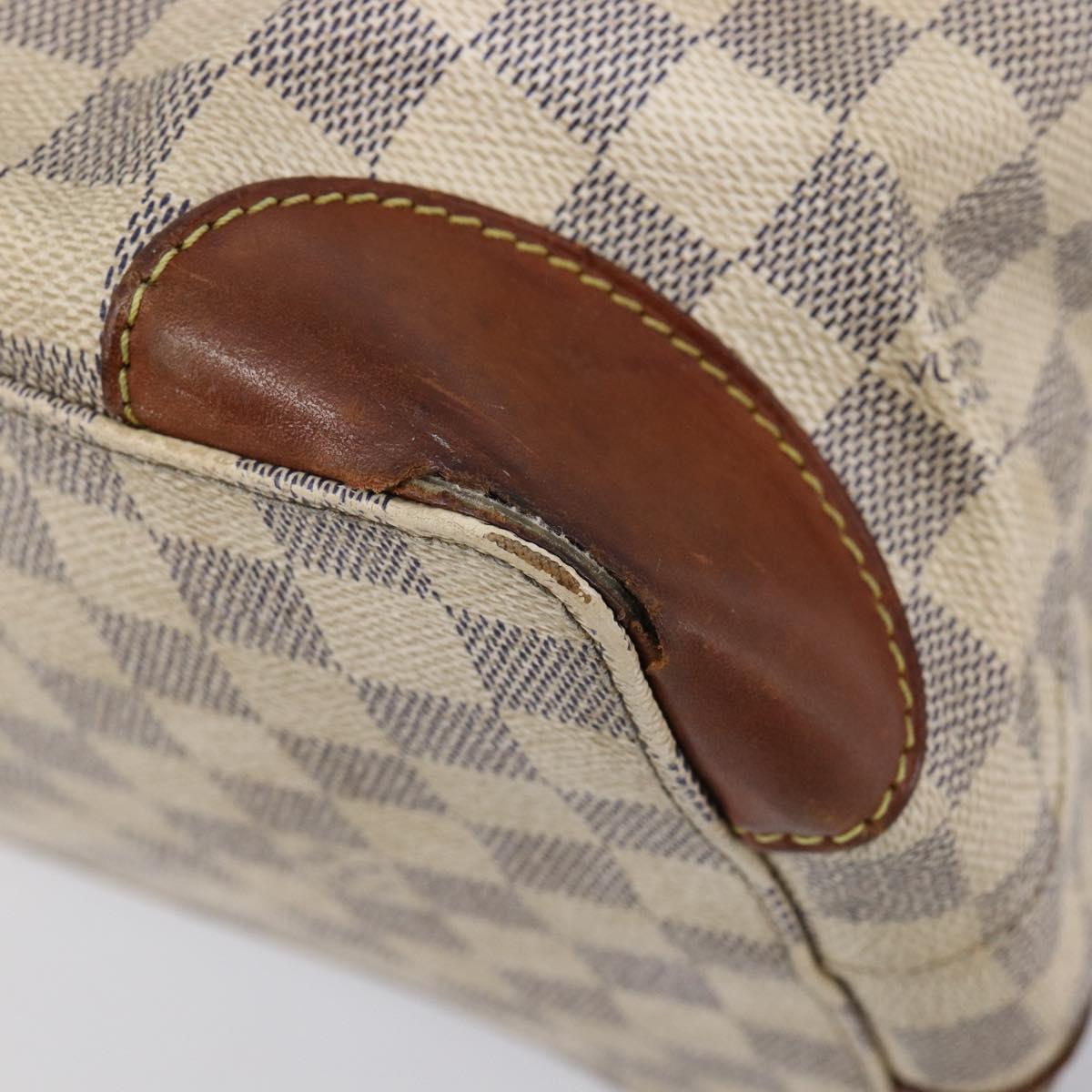 LOUIS VUITTON Monogram Damier Azur Hand Bag 2 Set LV Auth BA16768