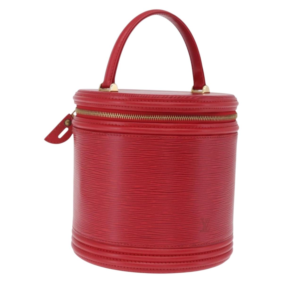 LOUIS VUITTON Epi Cannes Hand Bag Red M48037 LV Auth BA16772A
