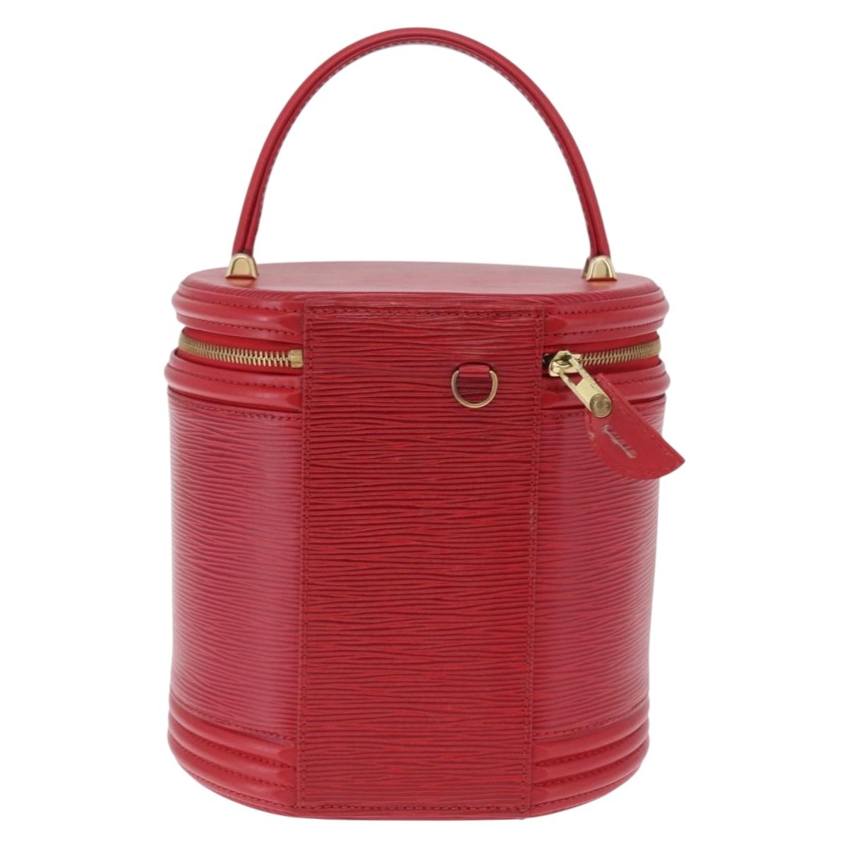 LOUIS VUITTON Epi Cannes Hand Bag Red M48037 LV Auth BA16772A