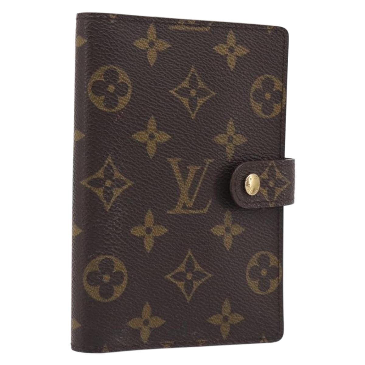LOUIS VUITTON Monogram Agenda PM Day Planner Cover R20005 LV Auth BA16773