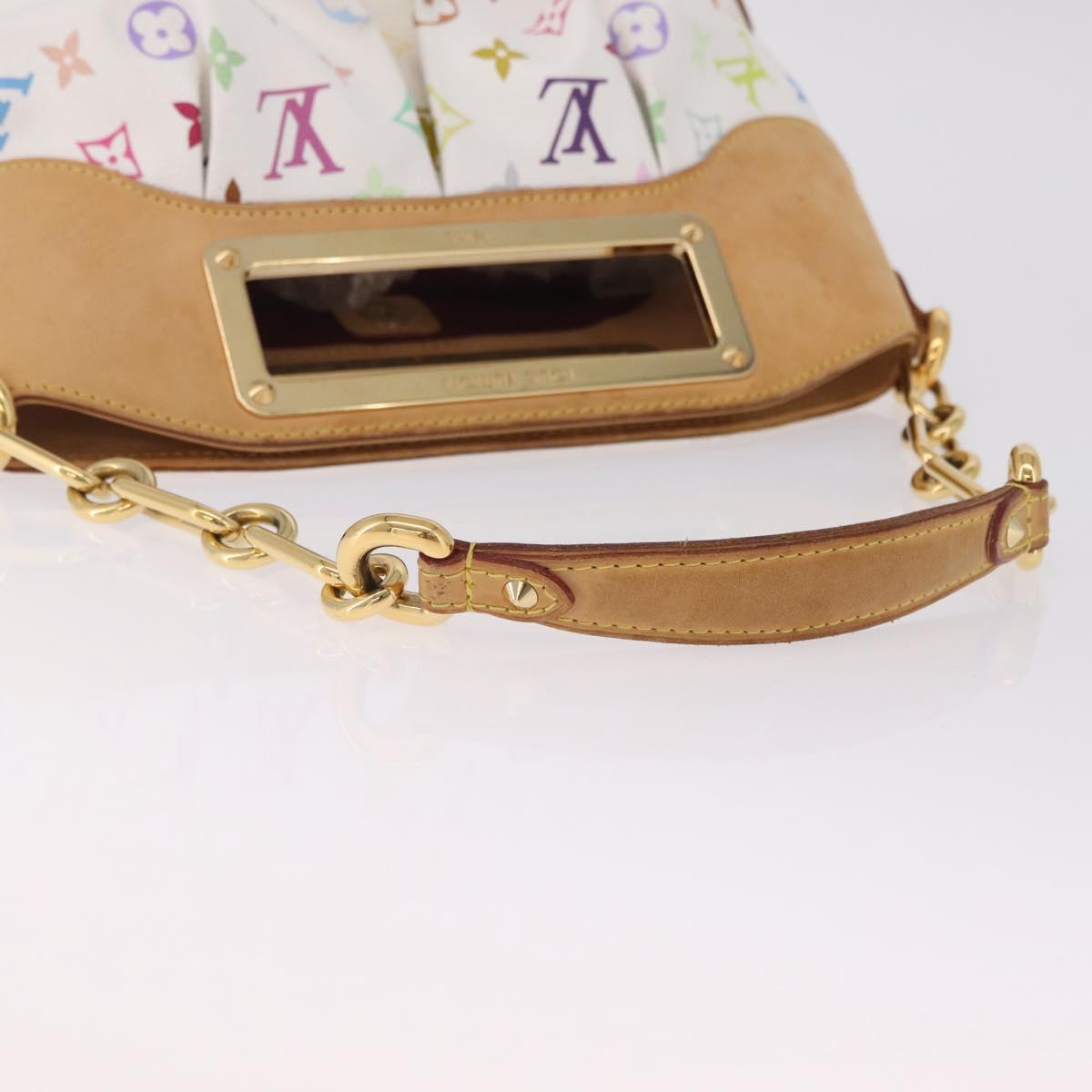 LOUIS VUITTON Monogram Multicolor Judy PM Bag White M40257 LV Auth BA16774A