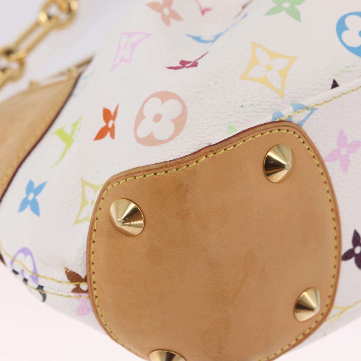 LOUIS VUITTON Monogram Multicolor Judy PM Bag White M40257 LV Auth BA16774A