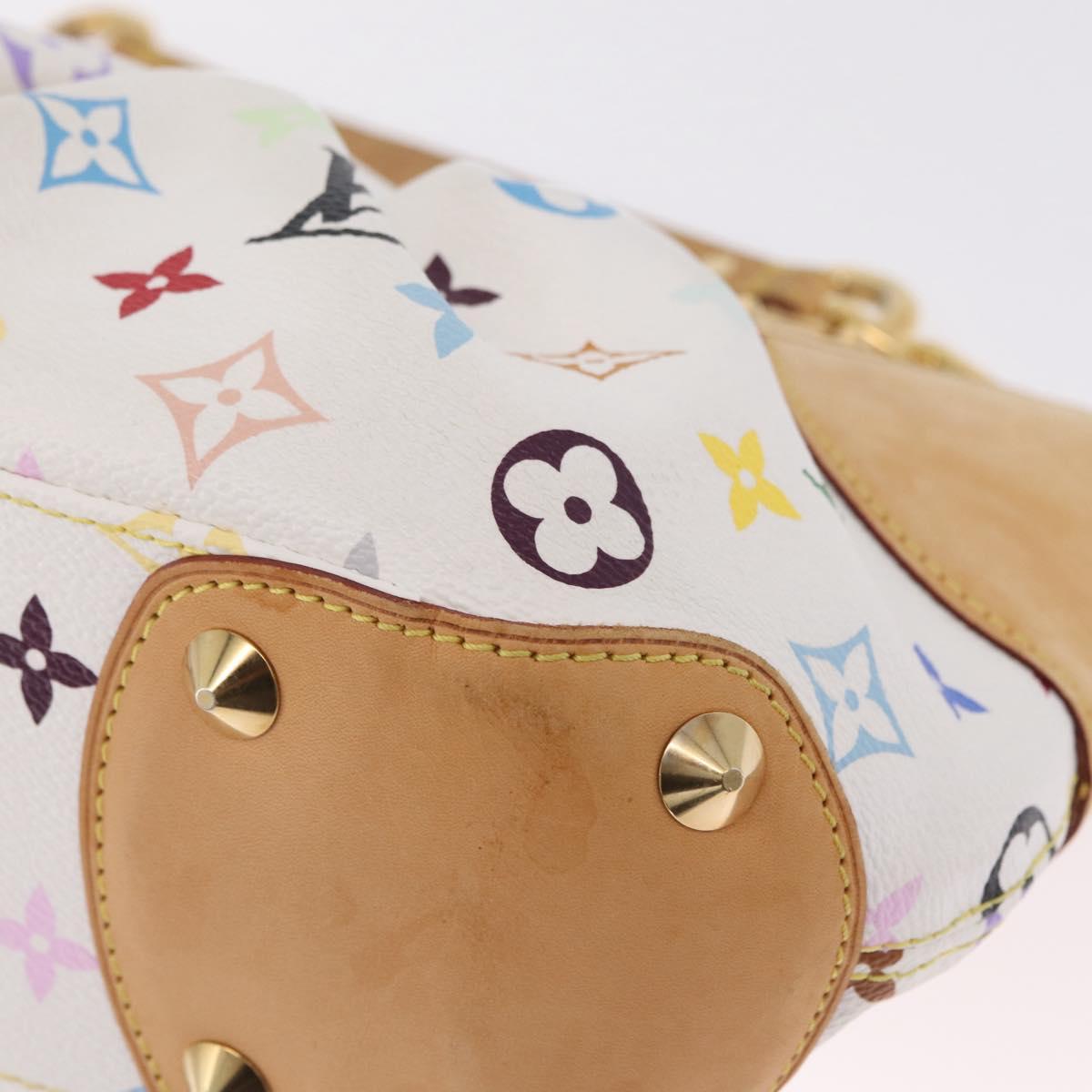 LOUIS VUITTON Monogram Multicolor Judy PM Bag White M40257 LV Auth BA16774A