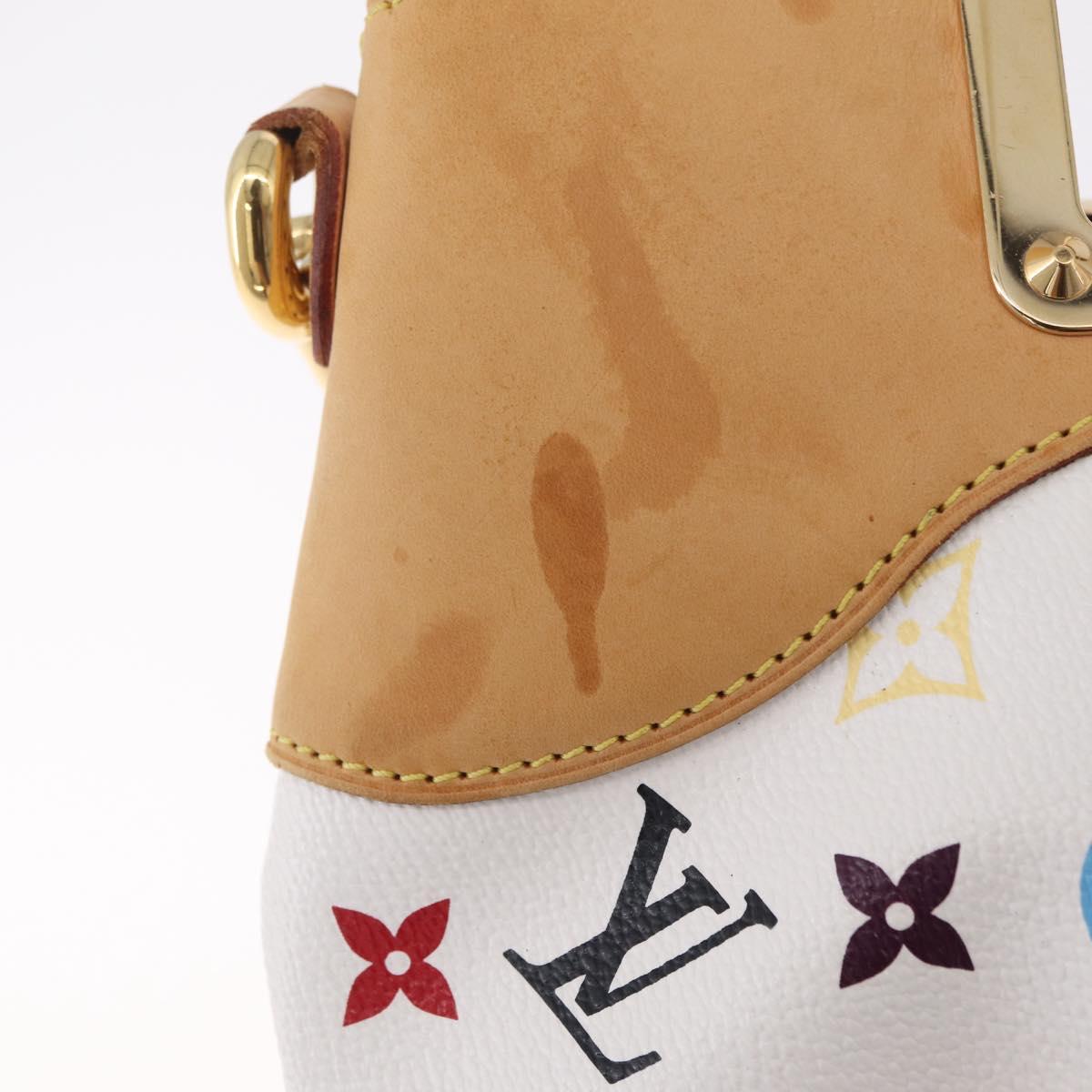 LOUIS VUITTON Monogram Multicolor Judy PM Bag White M40257 LV Auth BA16774A