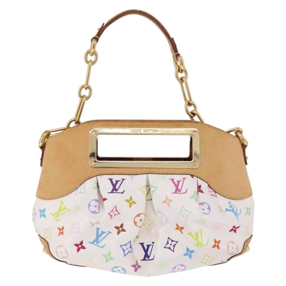 LOUIS VUITTON Monogram Multicolor Judy PM Bag White M40257 LV Auth BA16774A