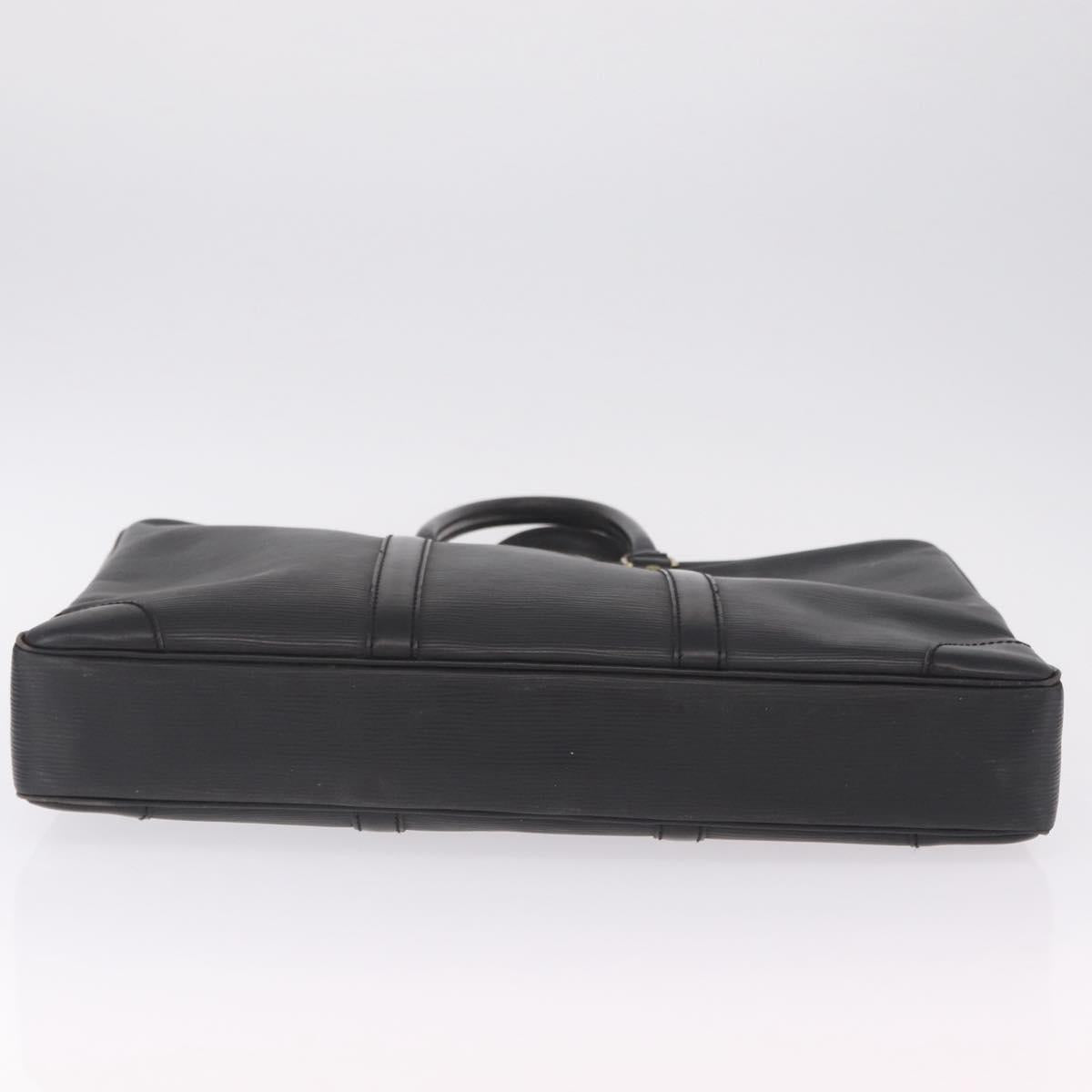 LOUIS VUITTON Epi Porte Documents Voyage Business Bag Black M54472 Auth BA16779