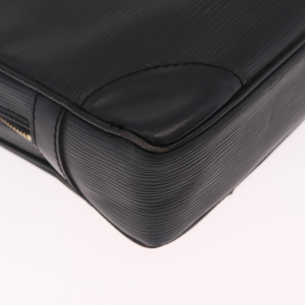 LOUIS VUITTON Epi Porte Documents Voyage Business Bag Black M54472 Auth BA16779