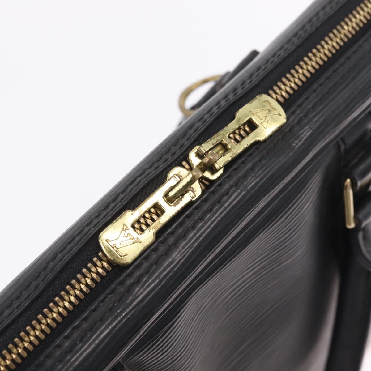 LOUIS VUITTON Epi Porte Documents Voyage Business Bag Black M54472 Auth BA16779