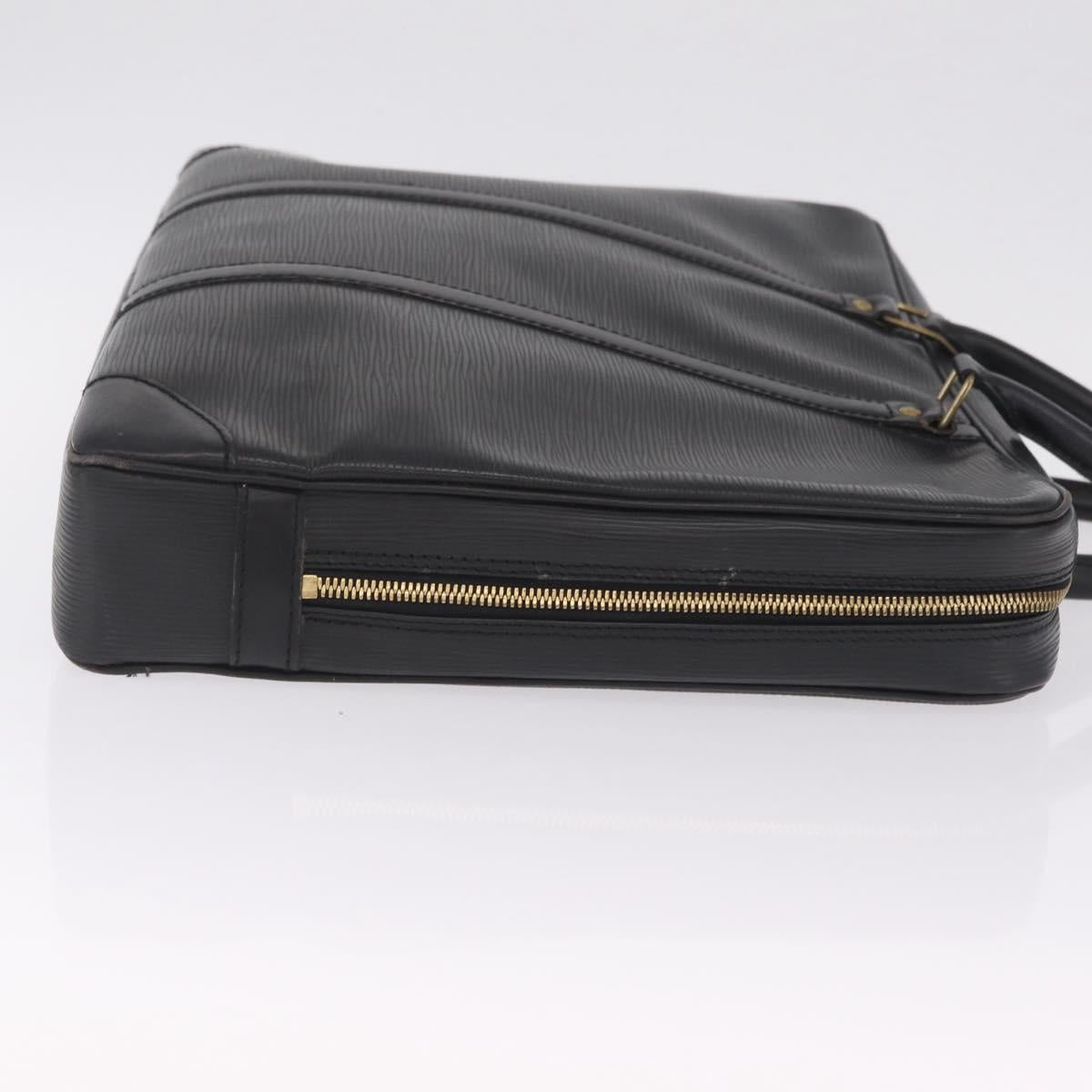 LOUIS VUITTON Epi Porte Documents Voyage Business Bag Black M54472 Auth BA16779