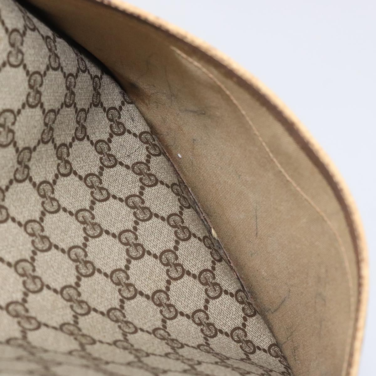 GUCCI GG Supreme Web Sherry Line Tote Bag PVC Beige Gold 39 02 003 Auth BA1678