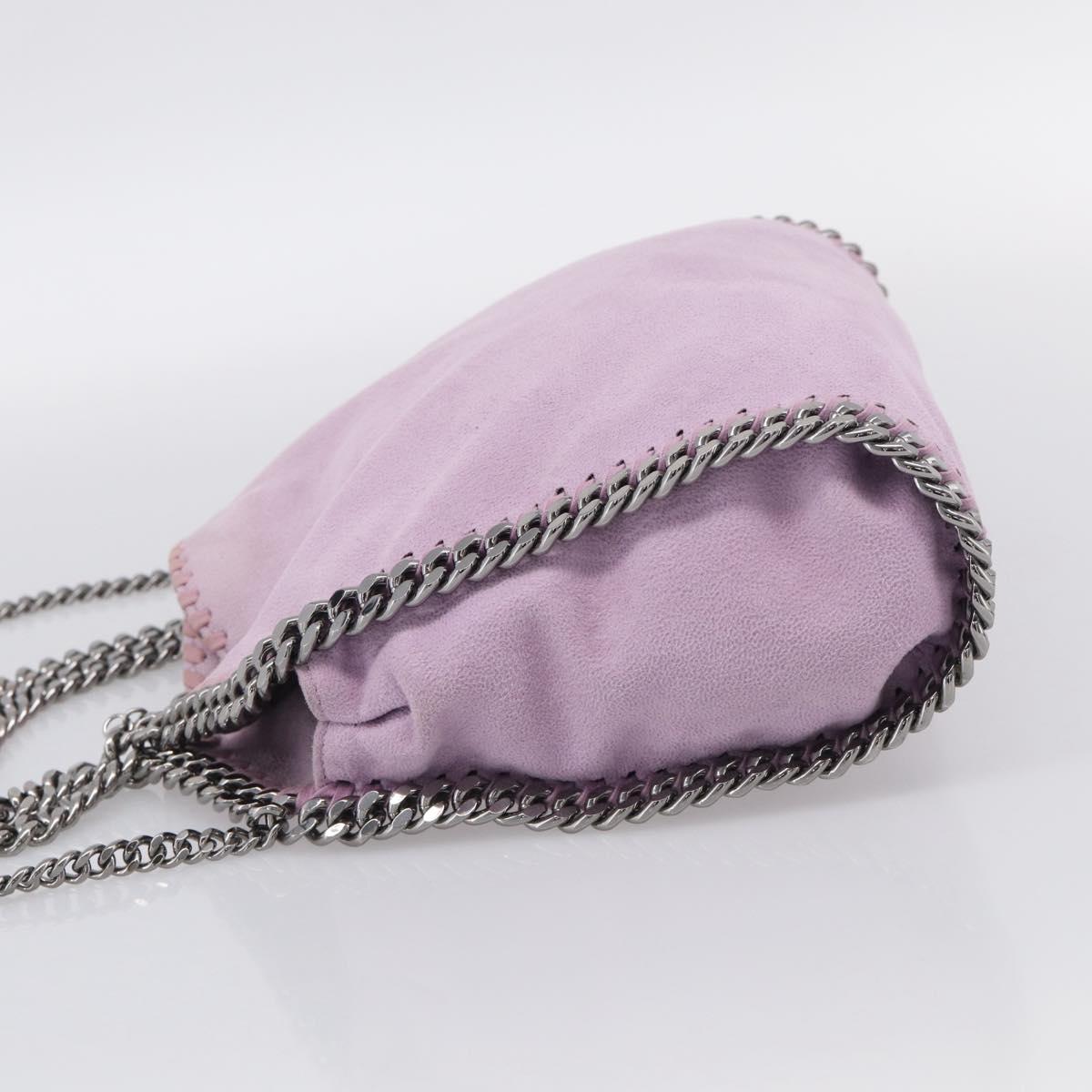 Stella McCartney Falabella Chain Hand Bag Polyester 2way Purple Auth BA16786A