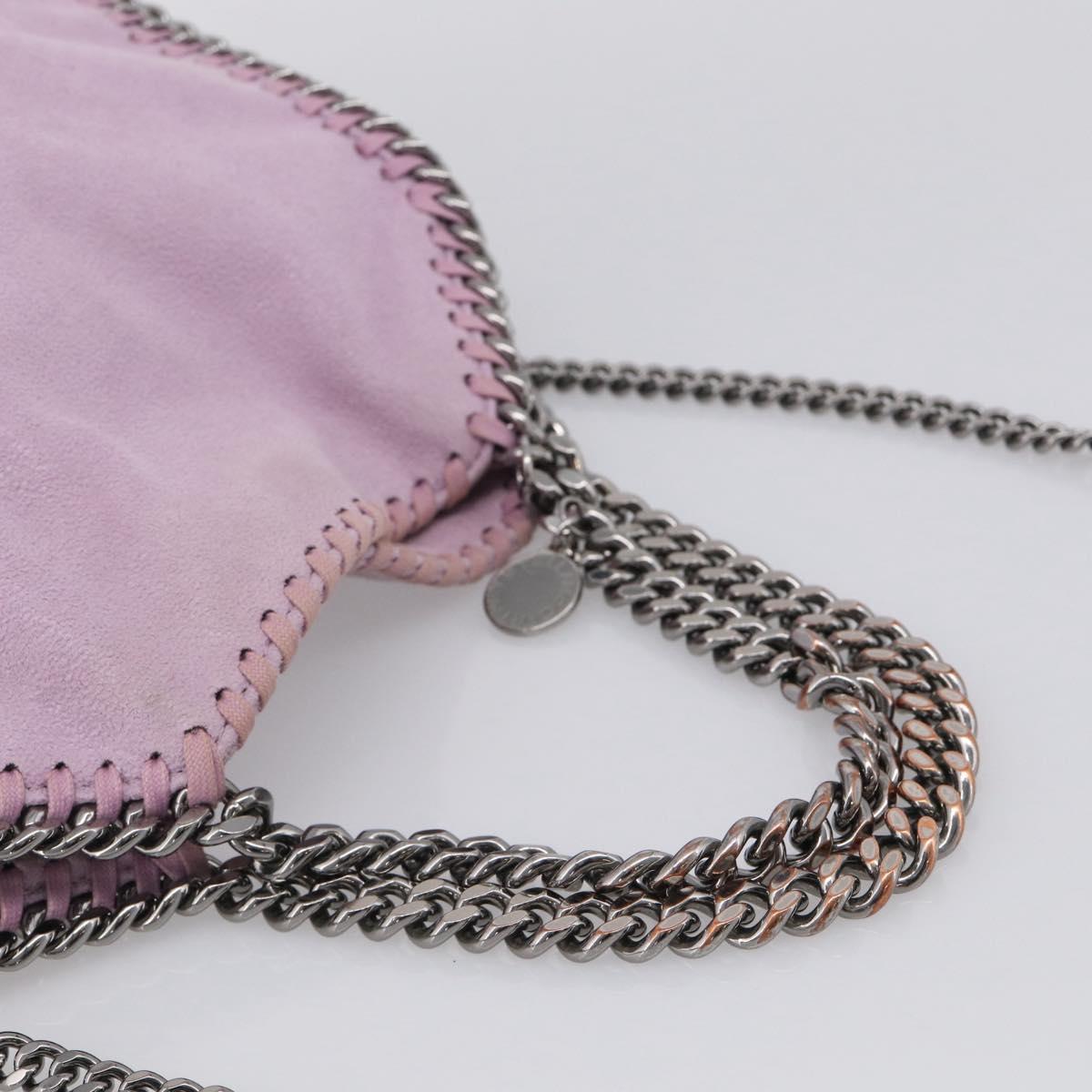 Stella McCartney Falabella Chain Hand Bag Polyester 2way Purple Auth BA16786A