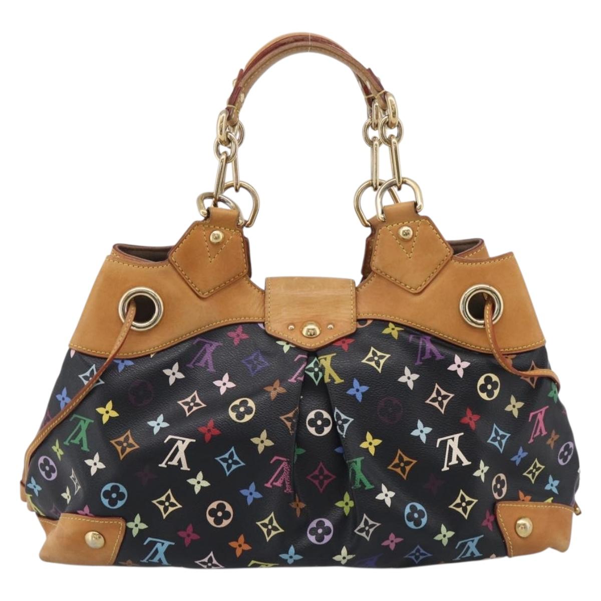 LOUIS VUITTON Monogram Multicolor Ursula Tote Bag Black M40124 LV Auth BA16788
