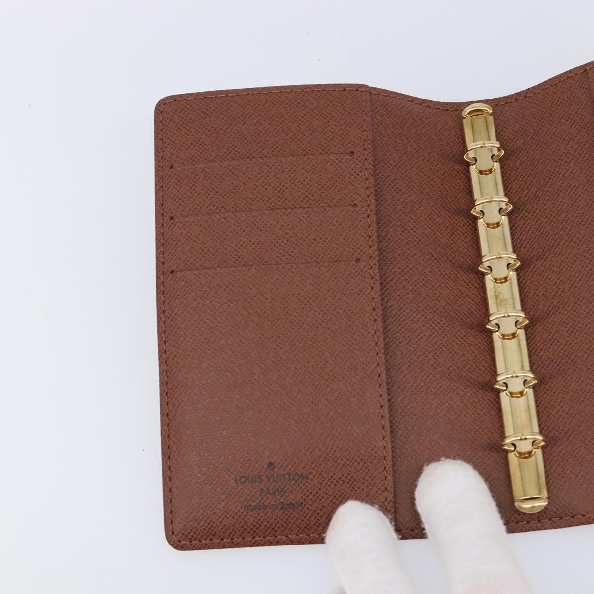 LOUIS VUITTON Monogram Panda Agenda PM Day Planner Cover R20011 LV Auth BA16791M
