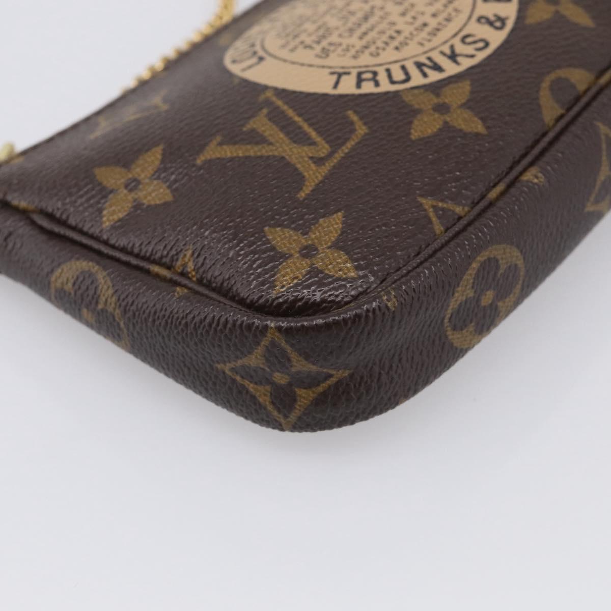 LOUIS VUITTON Monogram T&B Mini Pochette Accessoires Pouch M60153 Auth BA16792