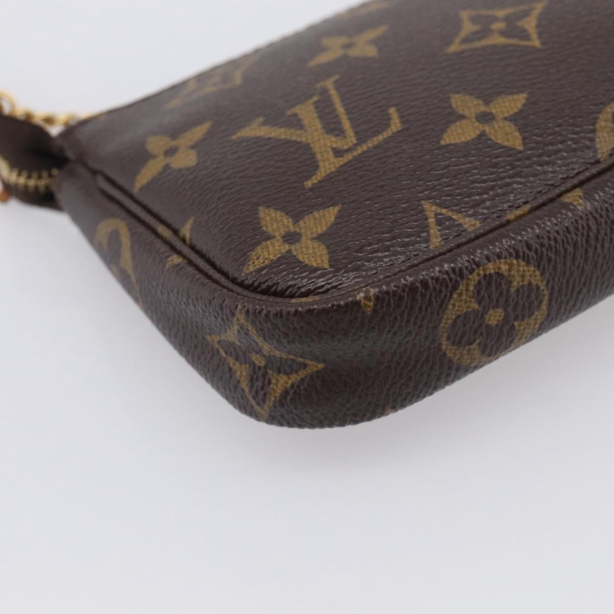 LOUIS VUITTON Monogram T&B Mini Pochette Accessoires Pouch M60153 Auth BA16792