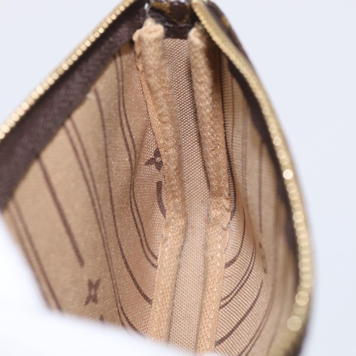 LOUIS VUITTON Monogram T&B Mini Pochette Accessoires Pouch M60153 Auth BA16792