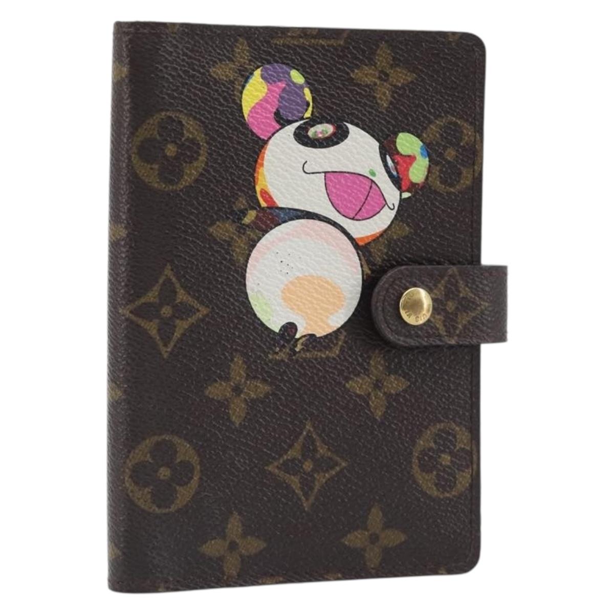 LOUIS VUITTON Monogram Panda Agenda PM Day Planner Cover R20011 LV Auth BA16793V