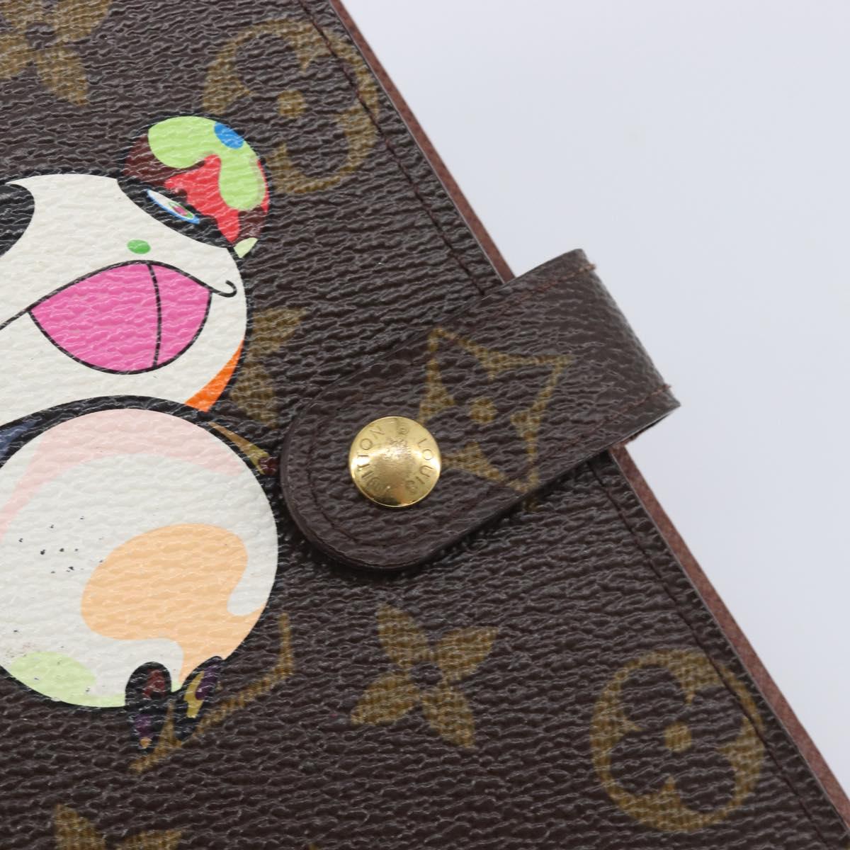 LOUIS VUITTON Monogram Panda Agenda PM Day Planner Cover R20011 LV Auth BA16793V