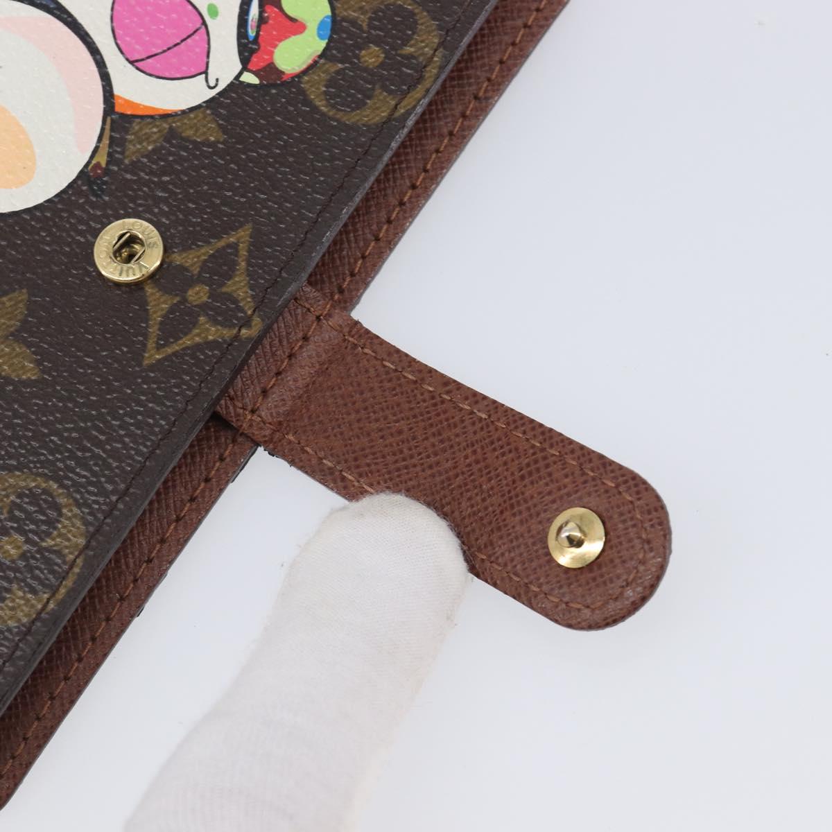 LOUIS VUITTON Monogram Panda Agenda PM Day Planner Cover R20011 LV Auth BA16793V