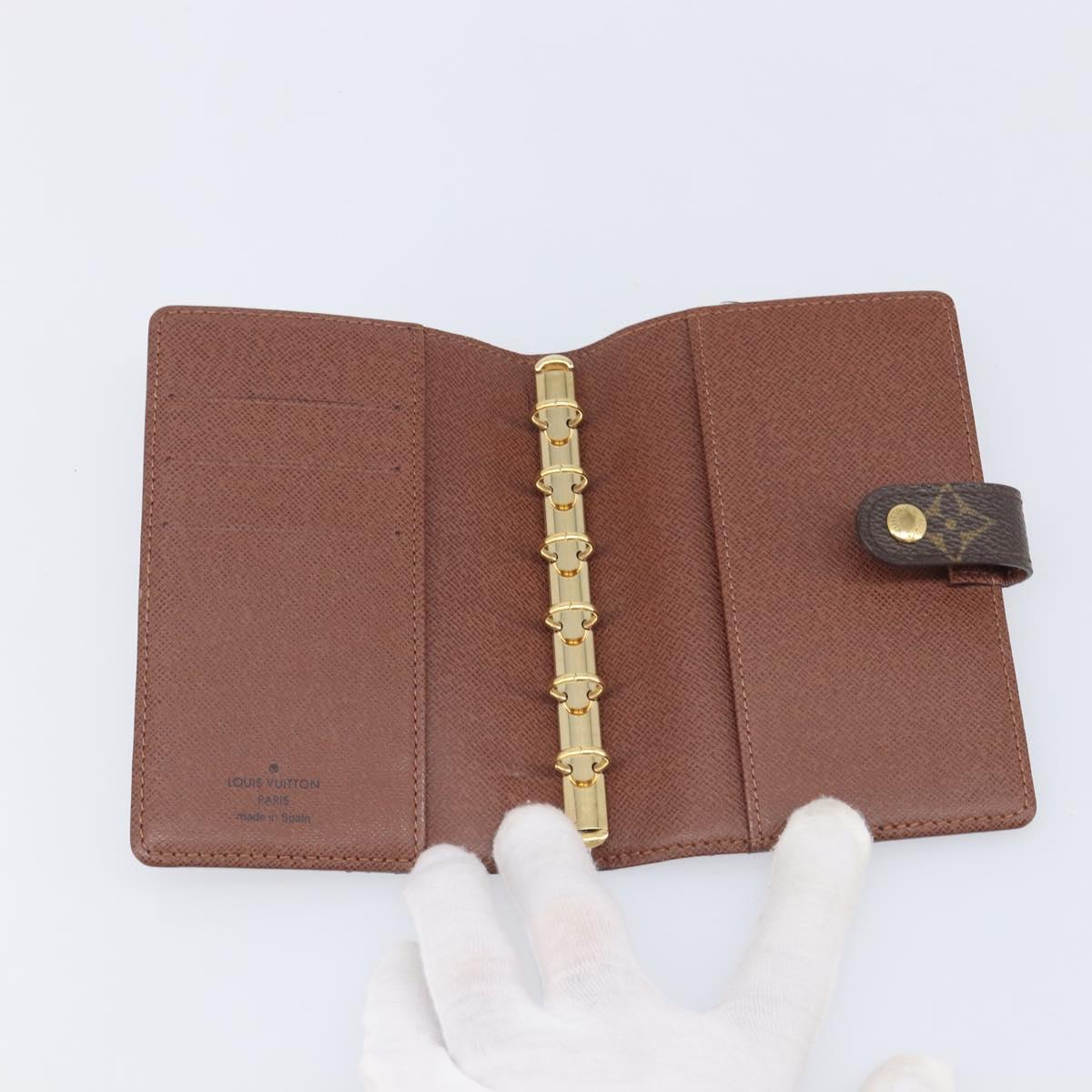 LOUIS VUITTON Monogram Panda Agenda PM Day Planner Cover R20011 LV Auth BA16793V