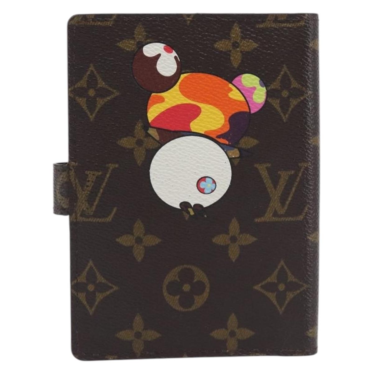 LOUIS VUITTON Monogram Panda Agenda PM Day Planner Cover R20011 LV Auth BA16793V