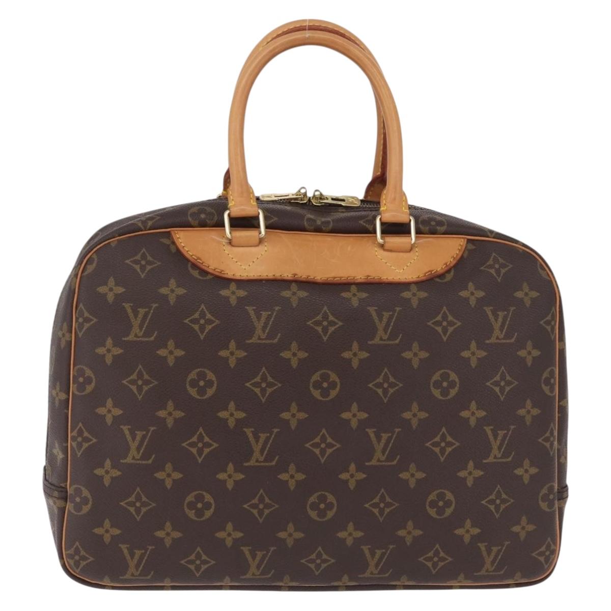 LOUIS VUITTON Monogram Deauville Hand Bag M47270 LV Auth BA16794