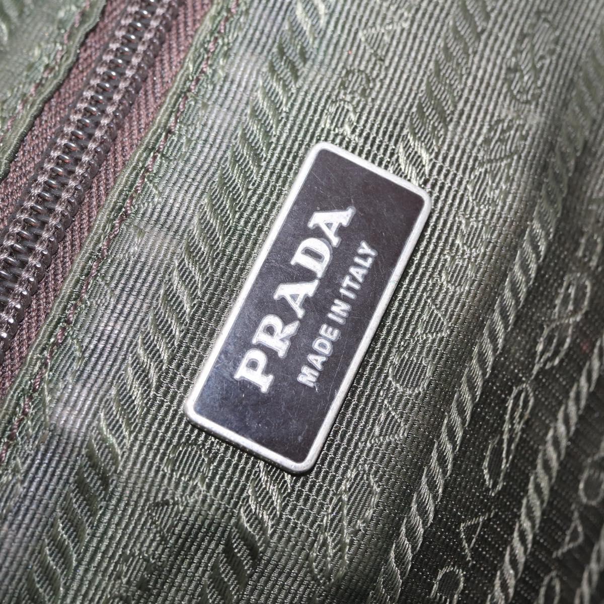PRADA Tote Bag Tweed Multicolor Silver Auth BA16801