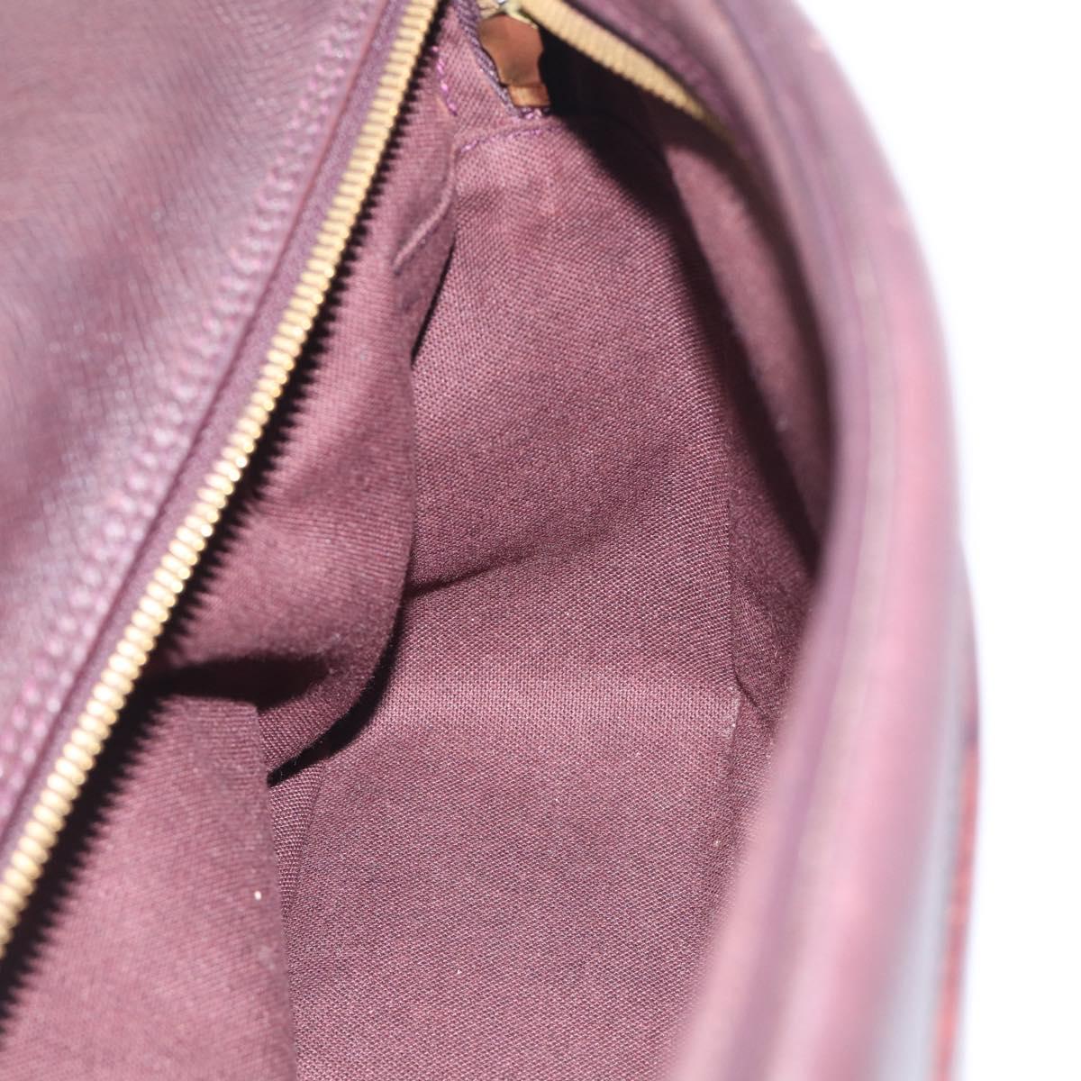 LOUIS VUITTON Taiga Reporter PM Shoulder Bag Acajou M30156 LV Auth BA16802