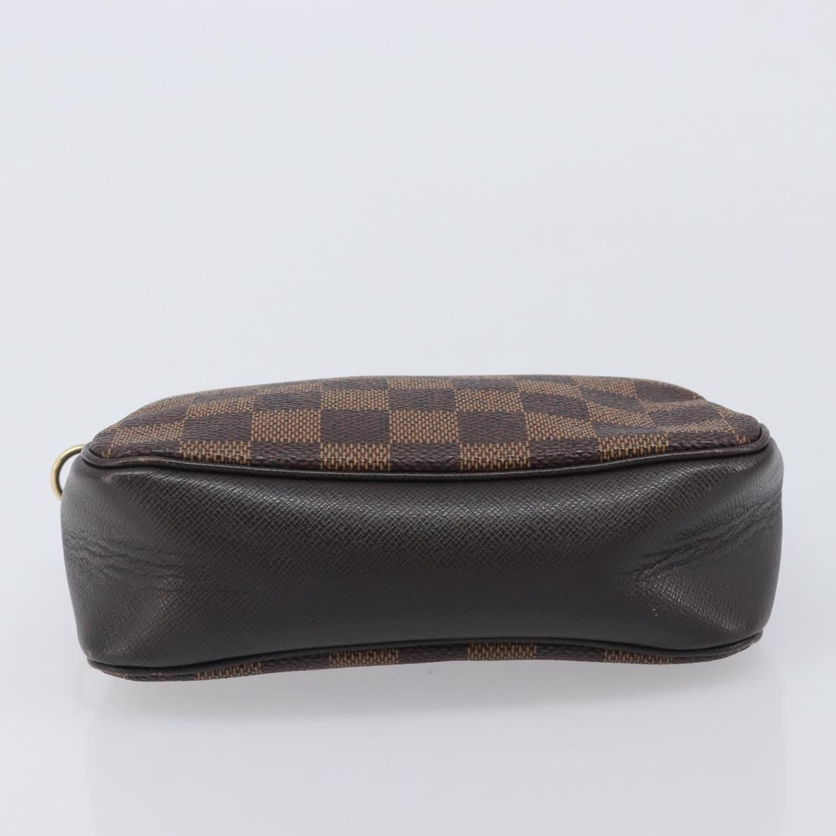 LOUIS VUITTON Damier Ebene Trousse Make Up Pouch N51982 LV Auth BA16808