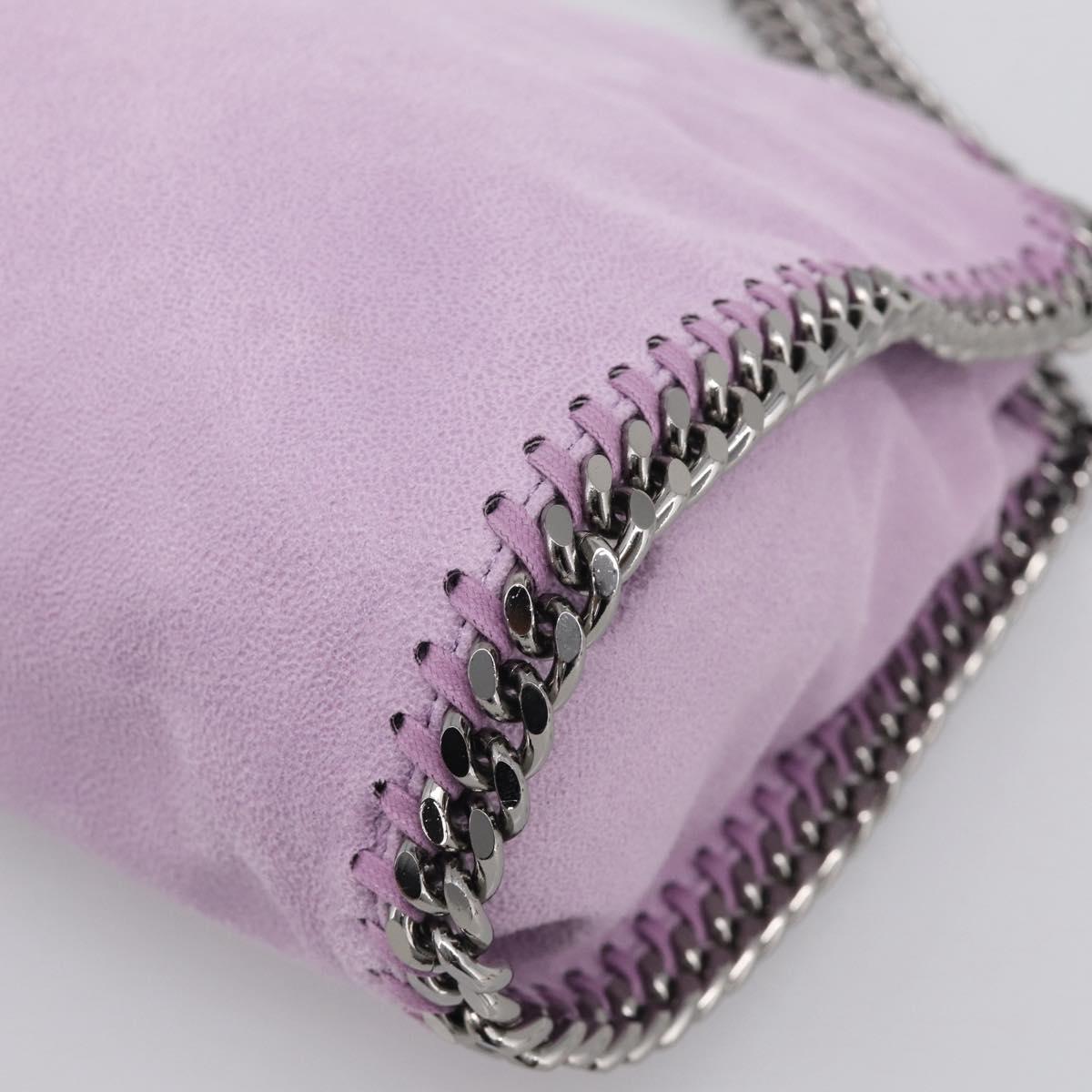 Stella McCartney Falabella Chain Hand Bag Polyester 2way Purple Auth BA16818A