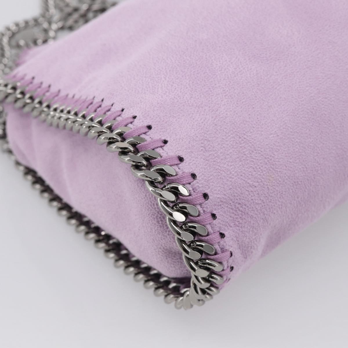 Stella McCartney Falabella Chain Hand Bag Polyester 2way Purple Auth BA16818A