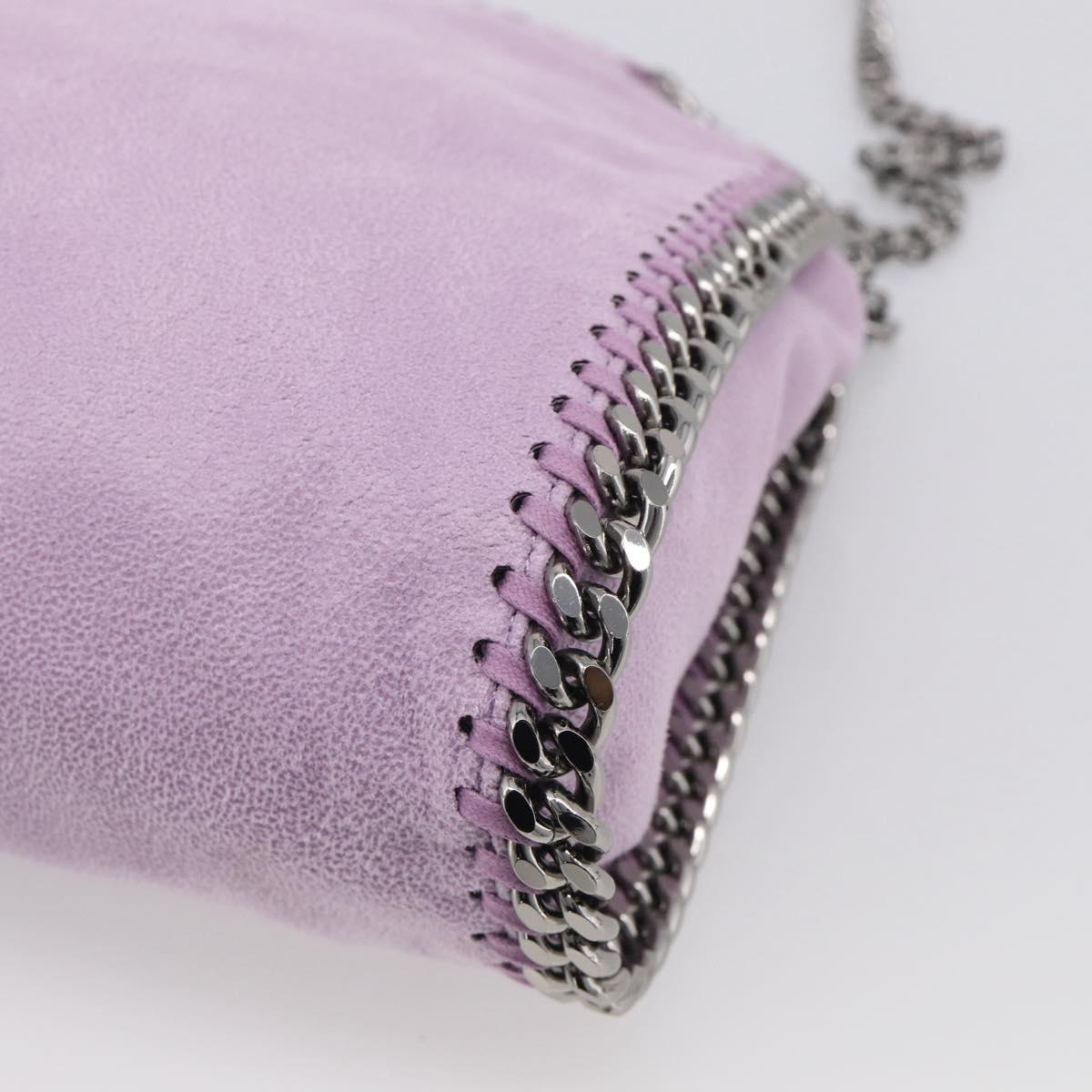Stella McCartney Falabella Chain Hand Bag Polyester 2way Purple Auth BA16818A