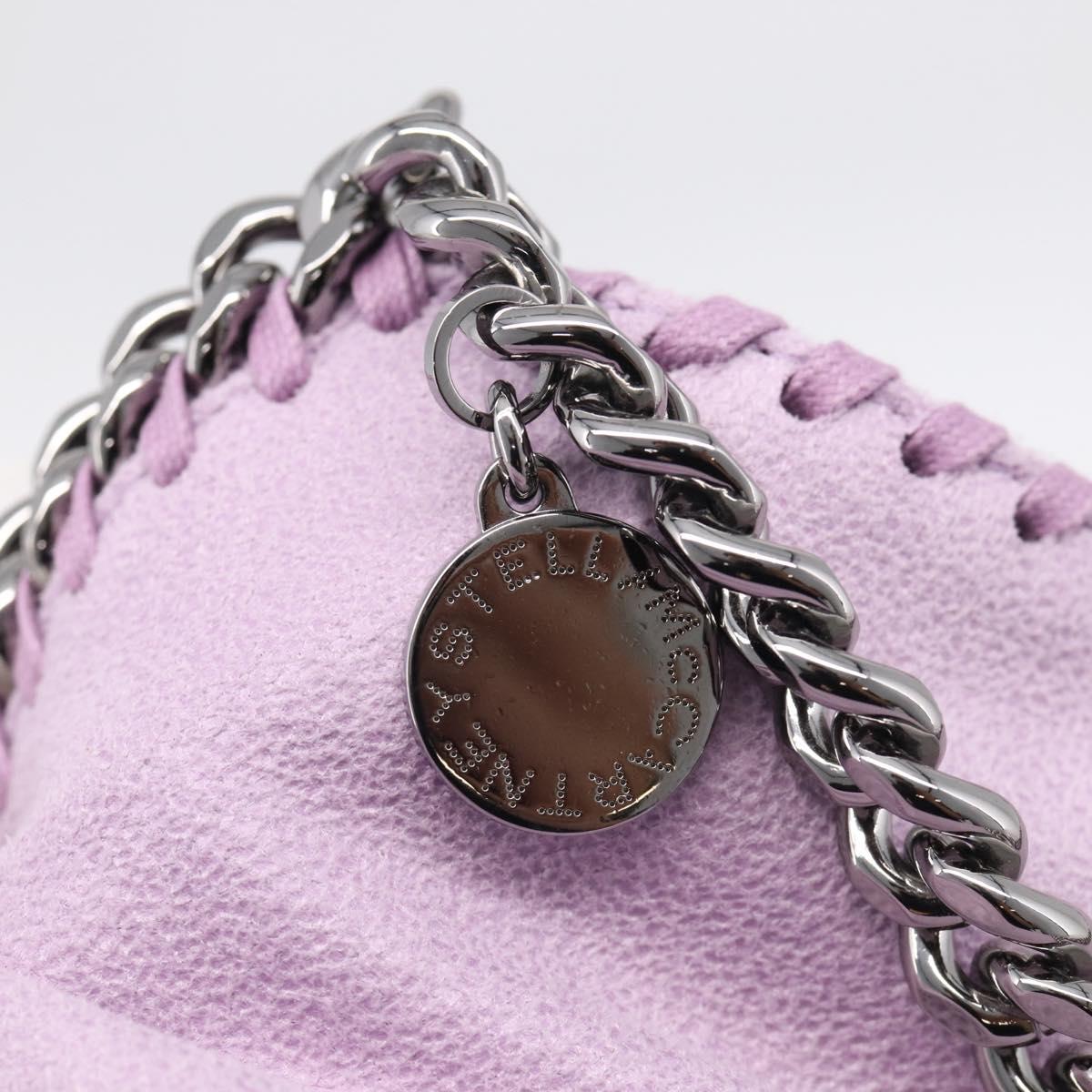 Stella McCartney Falabella Chain Hand Bag Polyester 2way Purple Auth BA16818A