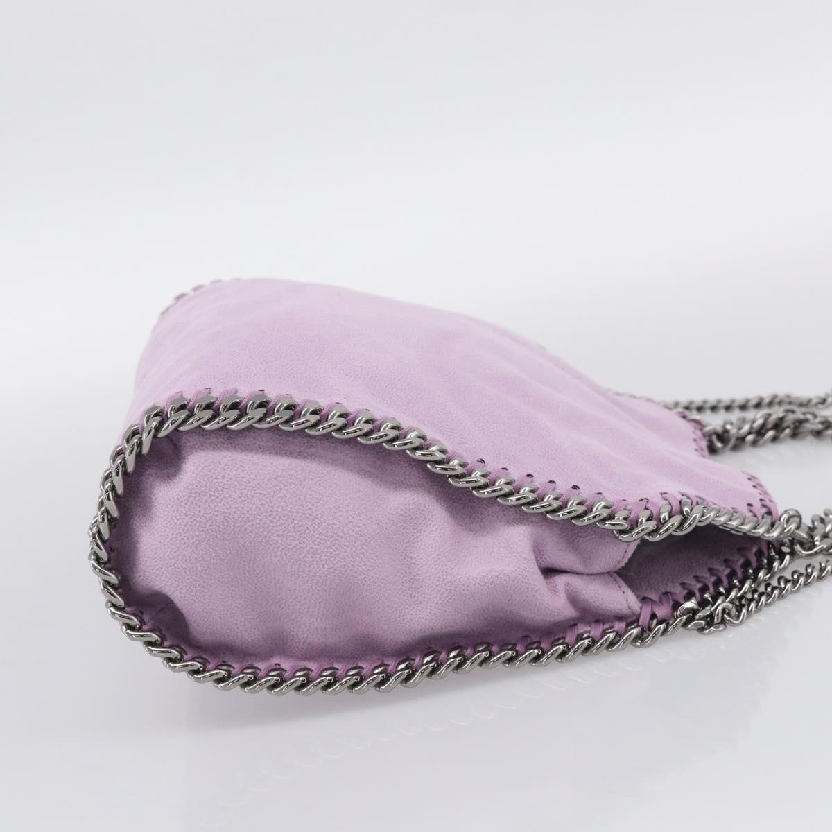Stella McCartney Falabella Chain Hand Bag Polyester 2way Purple Auth BA16818A