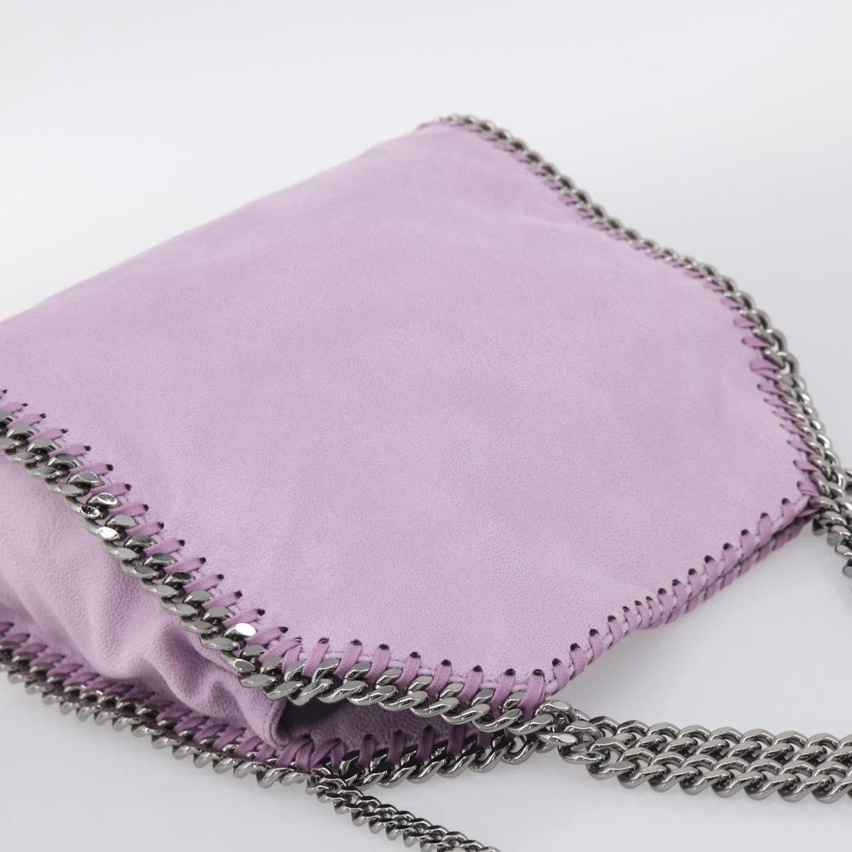 Stella McCartney Falabella Chain Hand Bag Polyester 2way Purple Auth BA16818A