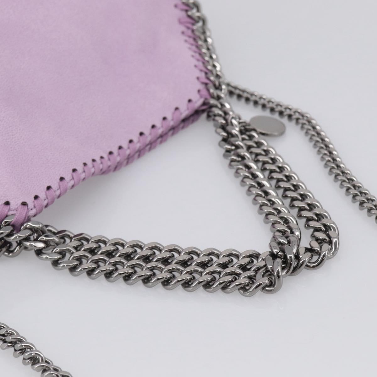 Stella McCartney Falabella Chain Hand Bag Polyester 2way Purple Auth BA16818A